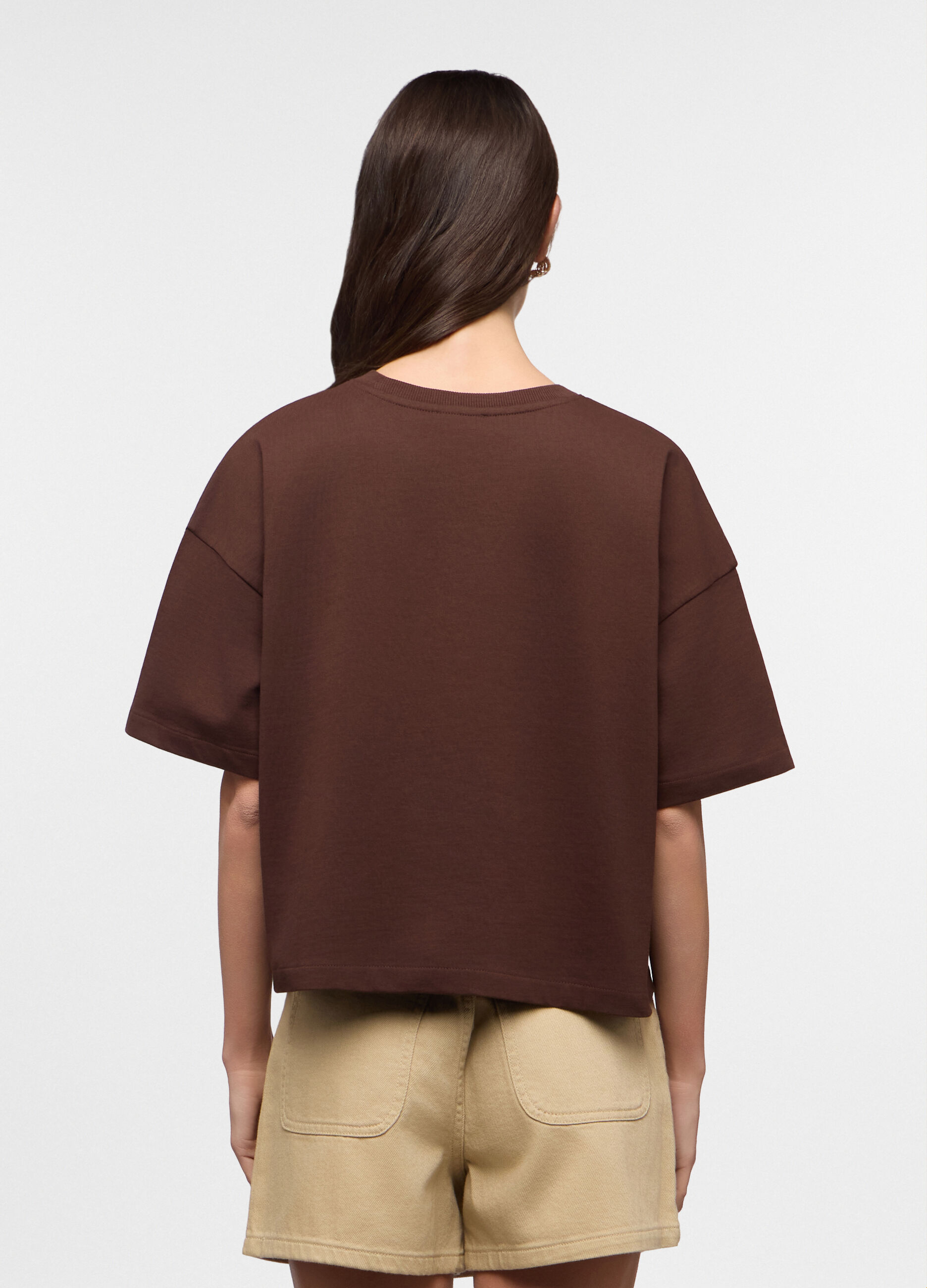 T-shirt girocollo Boxy Fit donna_1