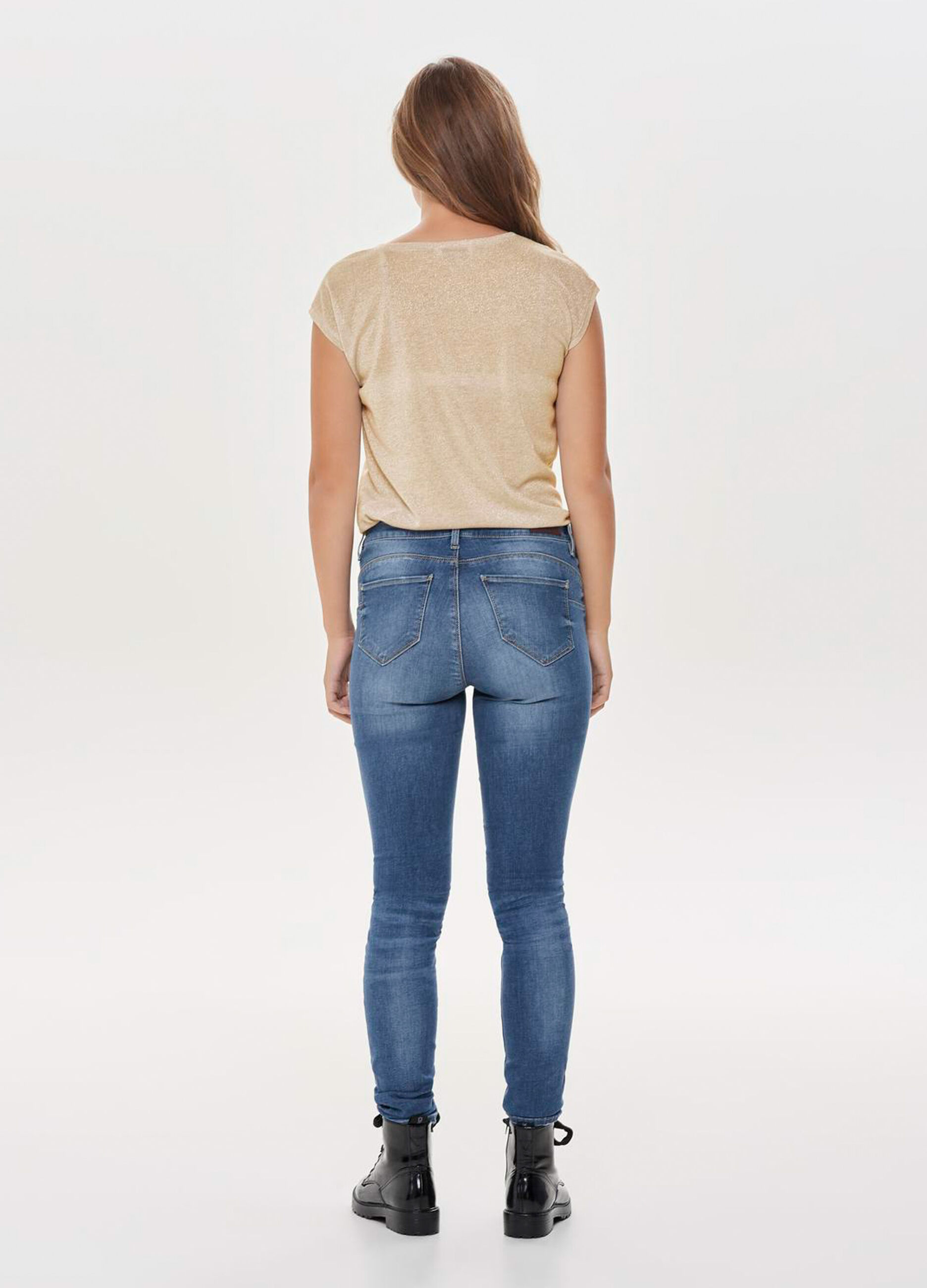 T-shirt in lurex donna_1
