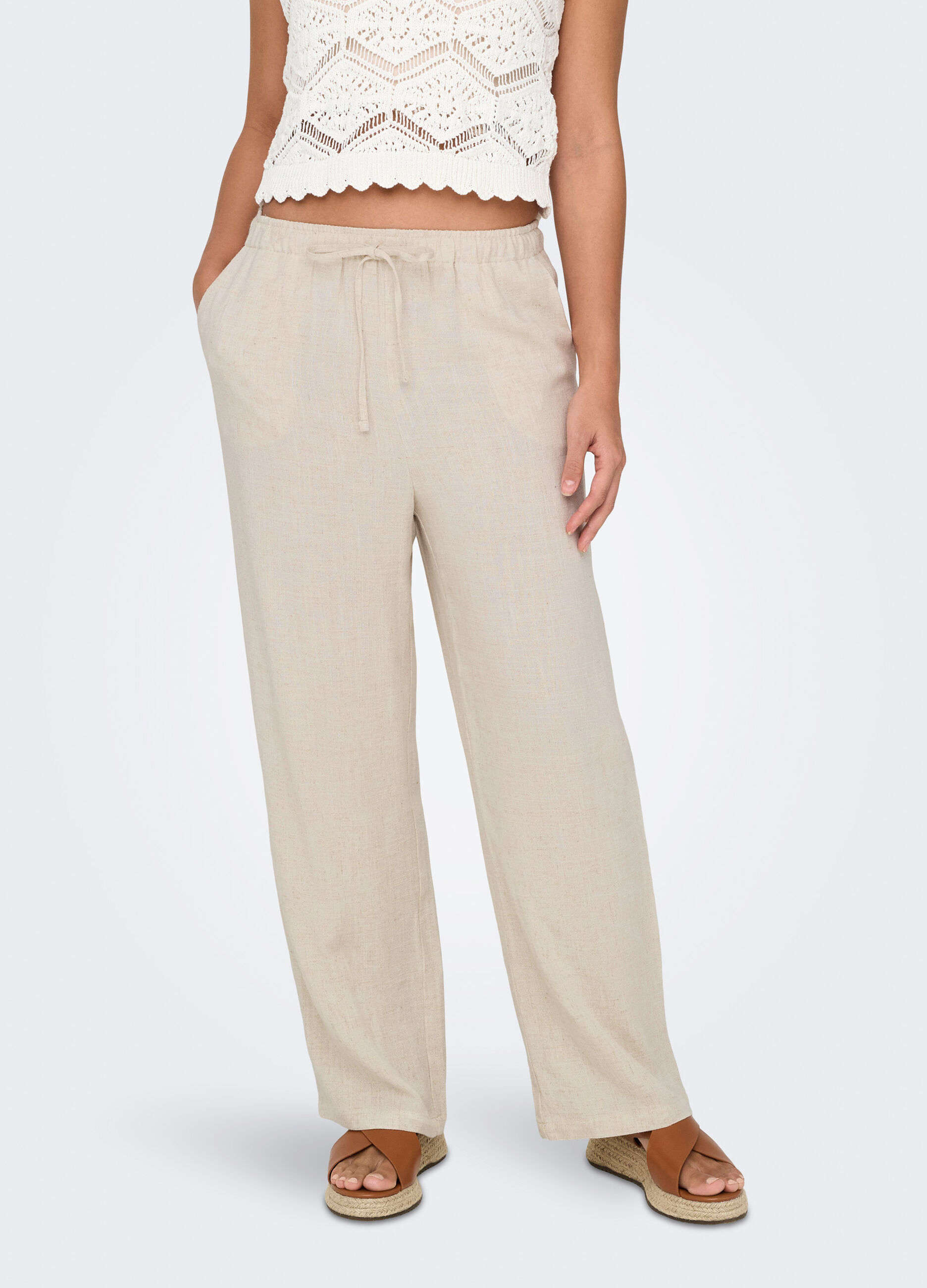 Pantaloni con coulisse donna_2