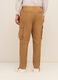 Pantaloni cargo over fit in cotone stretch uomo_1