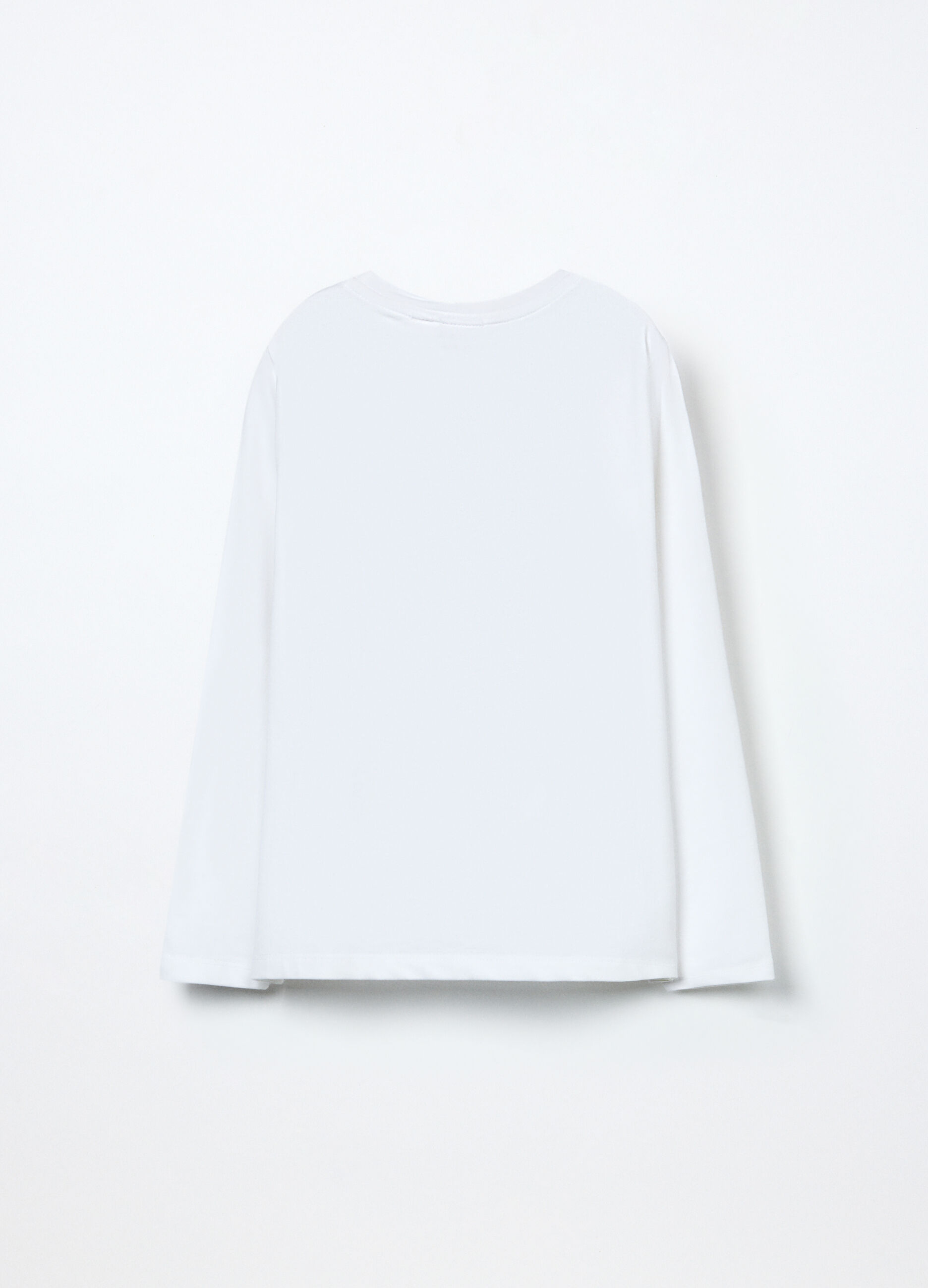 T-shirt in jersey di cotone stretch bambina_1