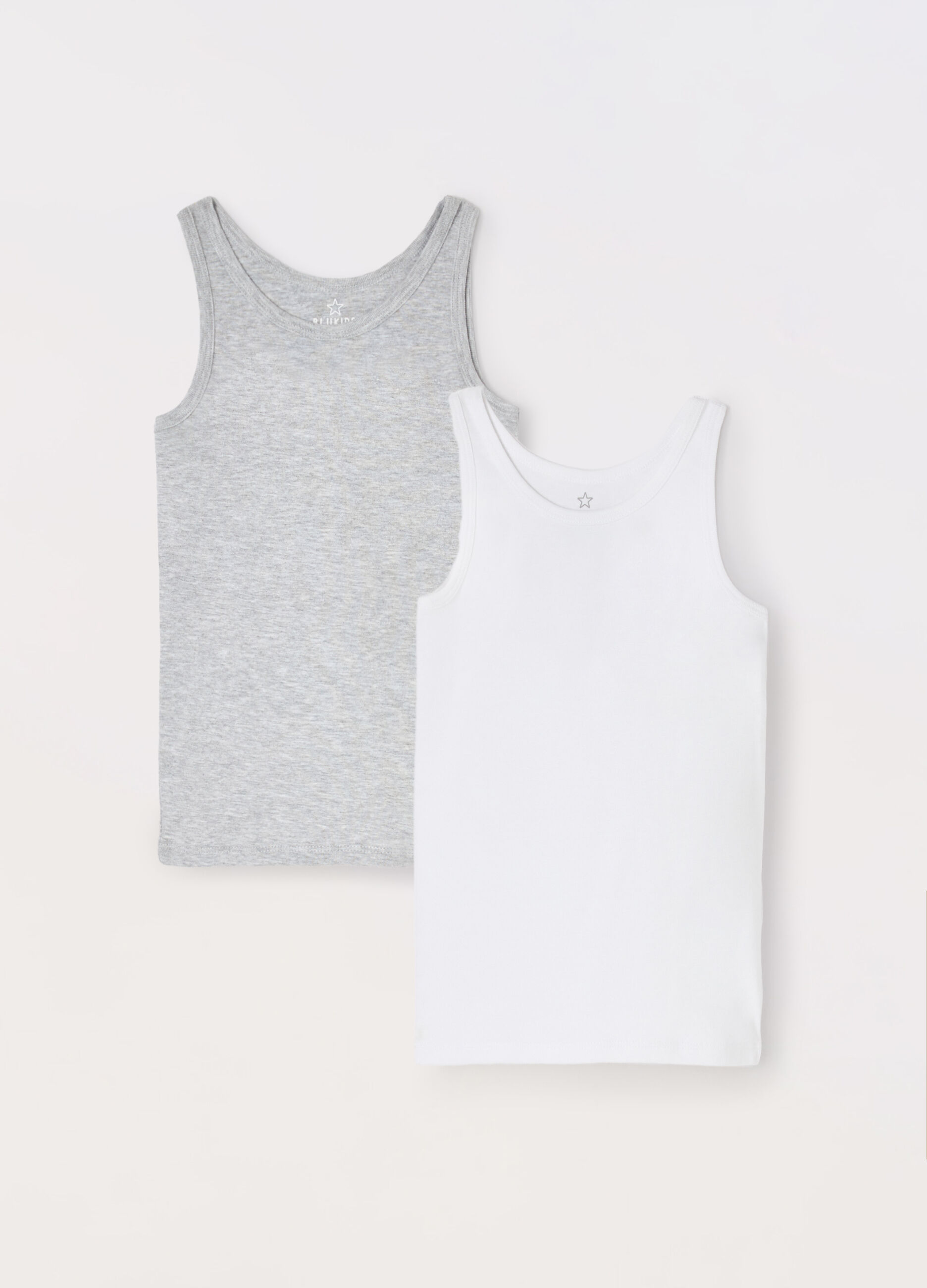 Pack 2 canotte intime in puro cotone bambino