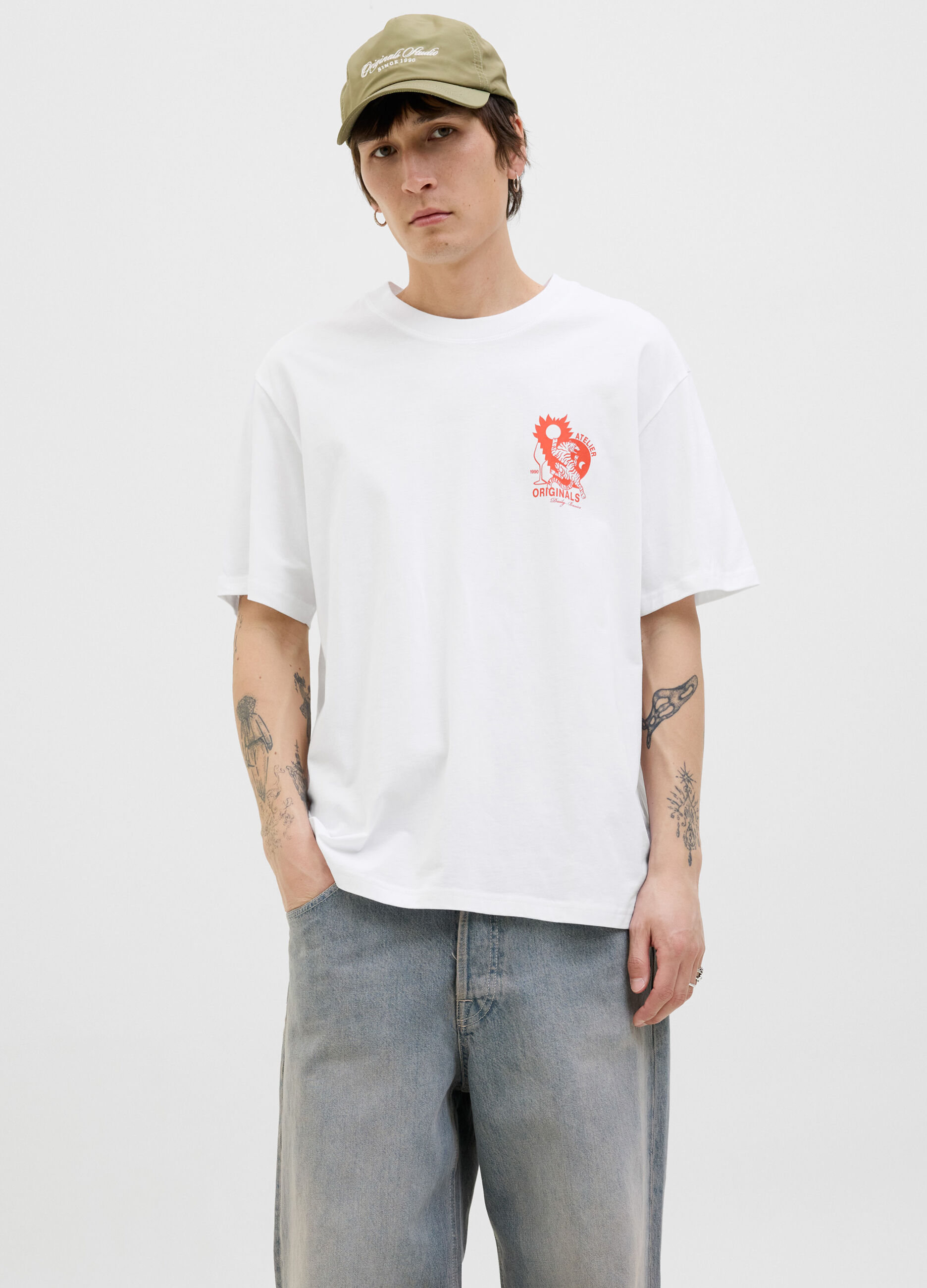 T-shirt girocollo loose fit uomo_1