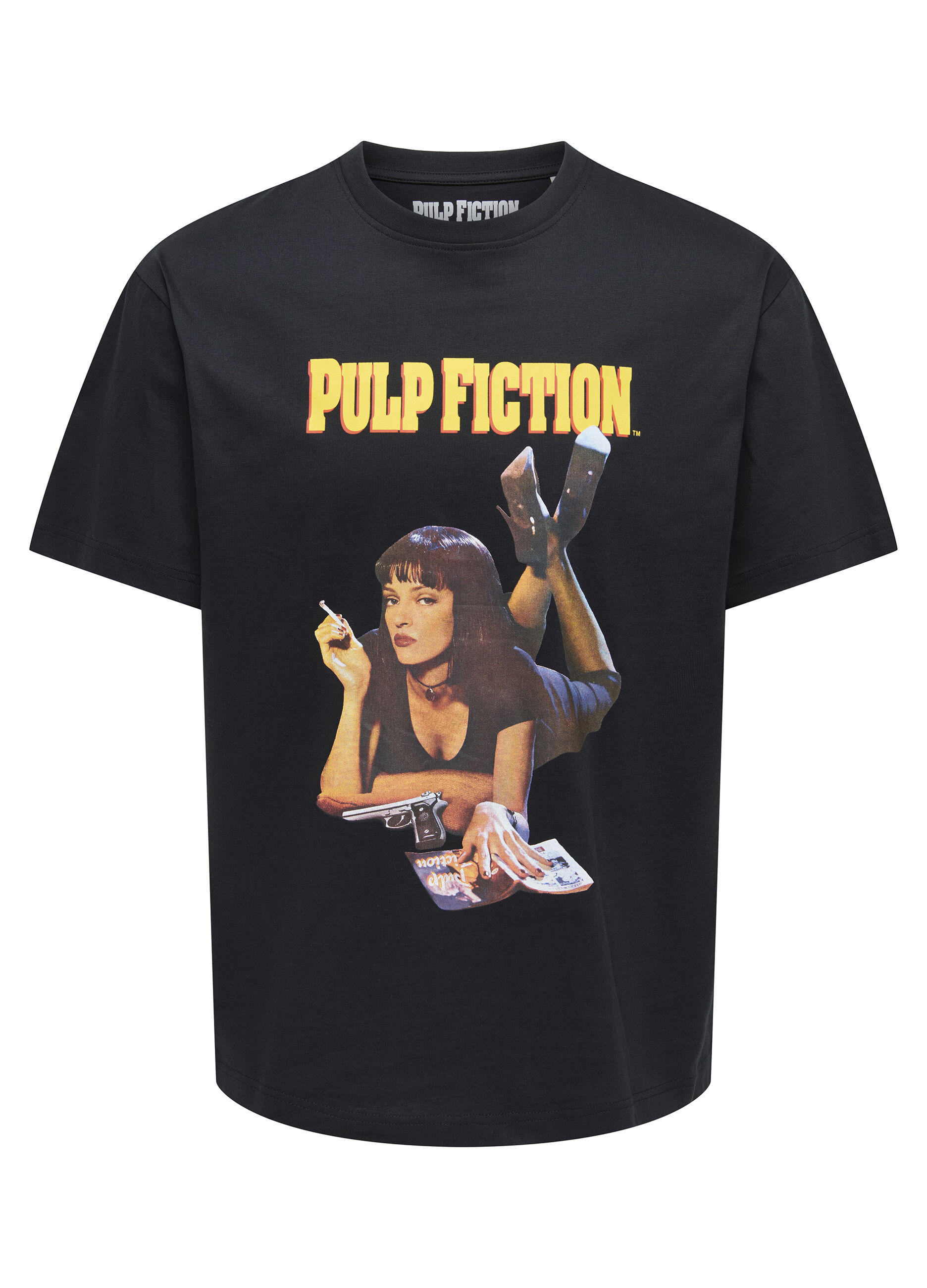 T-shirt girocollo con stampa Pulp Fiction uomo_5