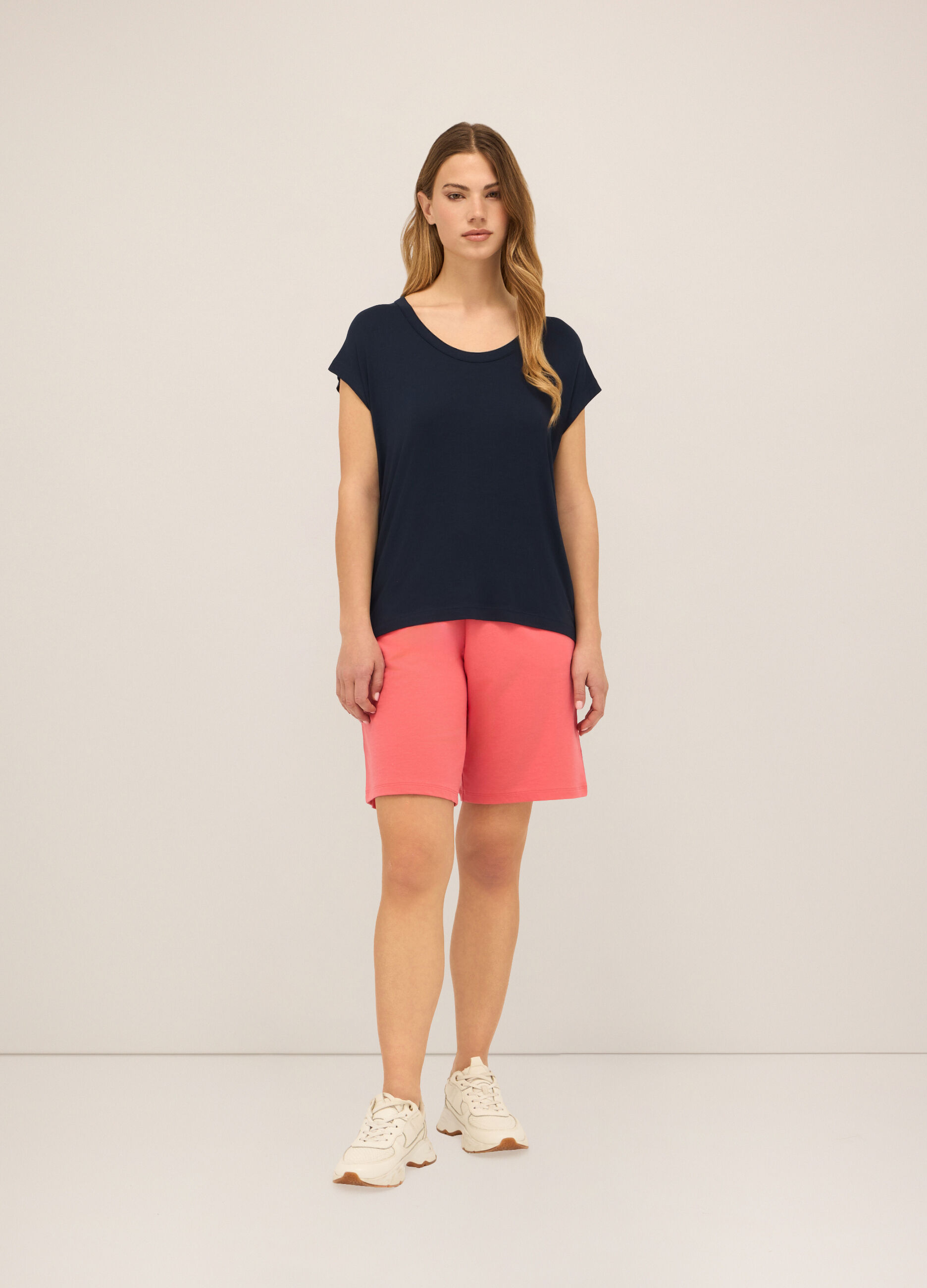 Bermuda in french terry misto cotone donna_0