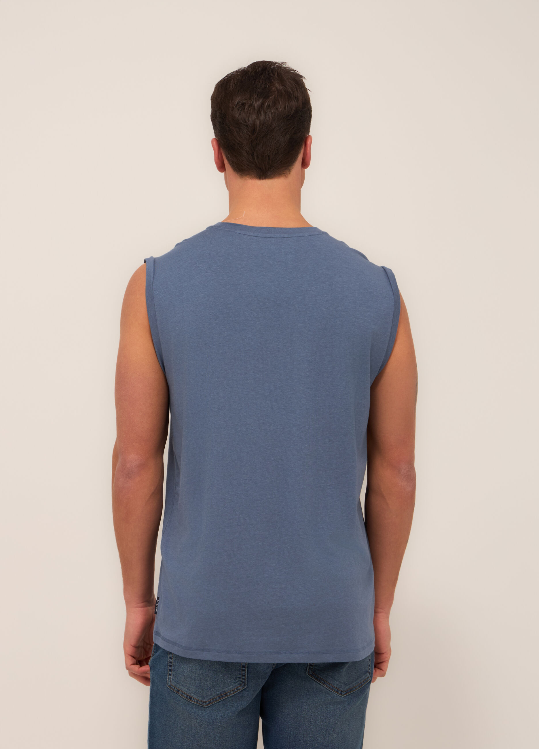Canotta in cotone e modal stretch uomo_1