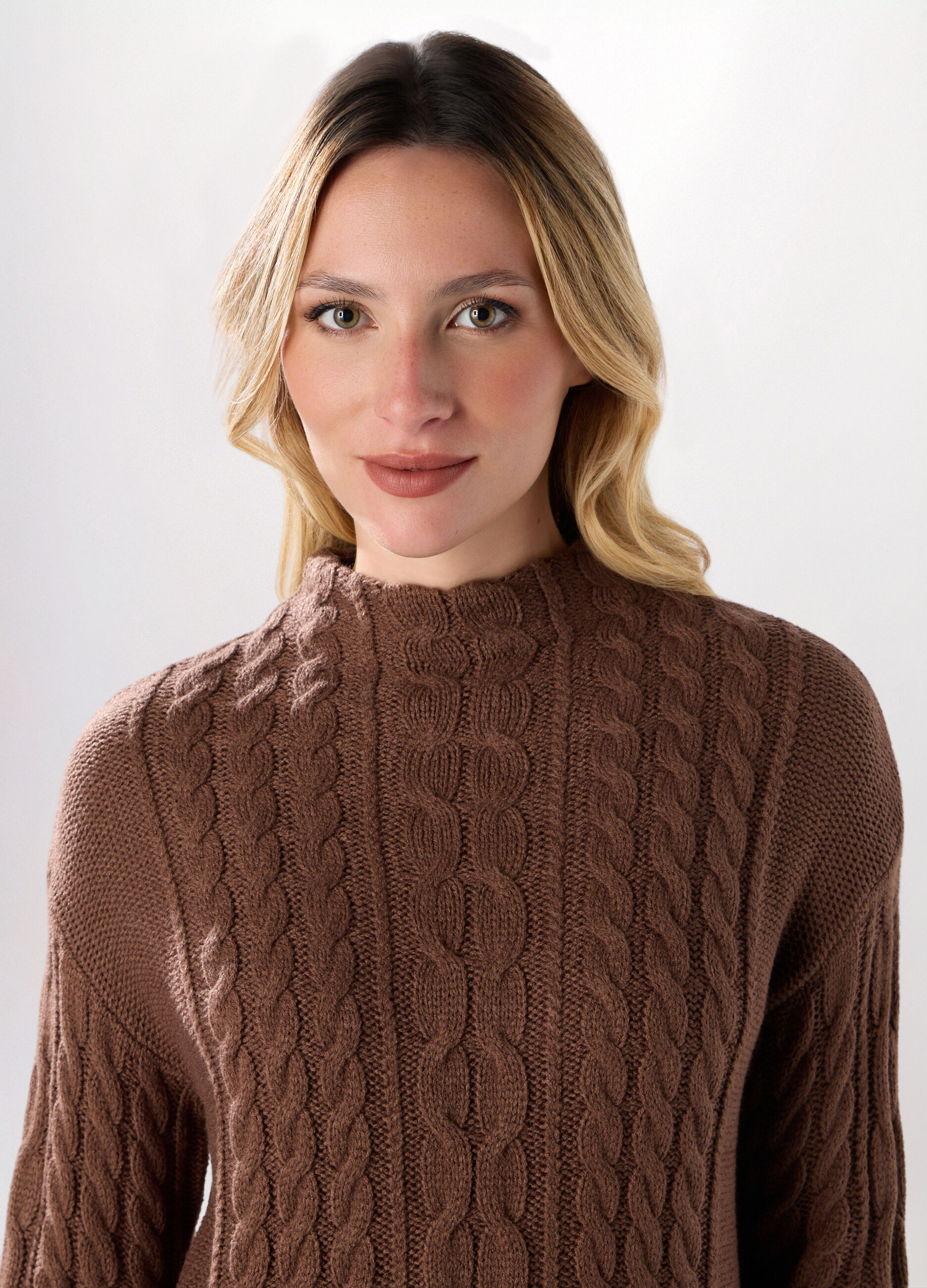 Tricot a treccia donna_2