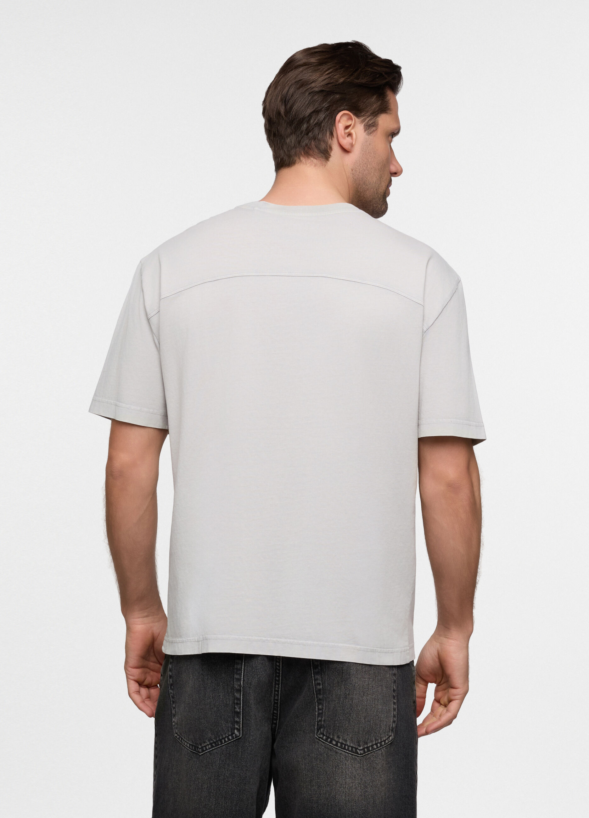 T-shirt relaxed fit in cotone uomo_1