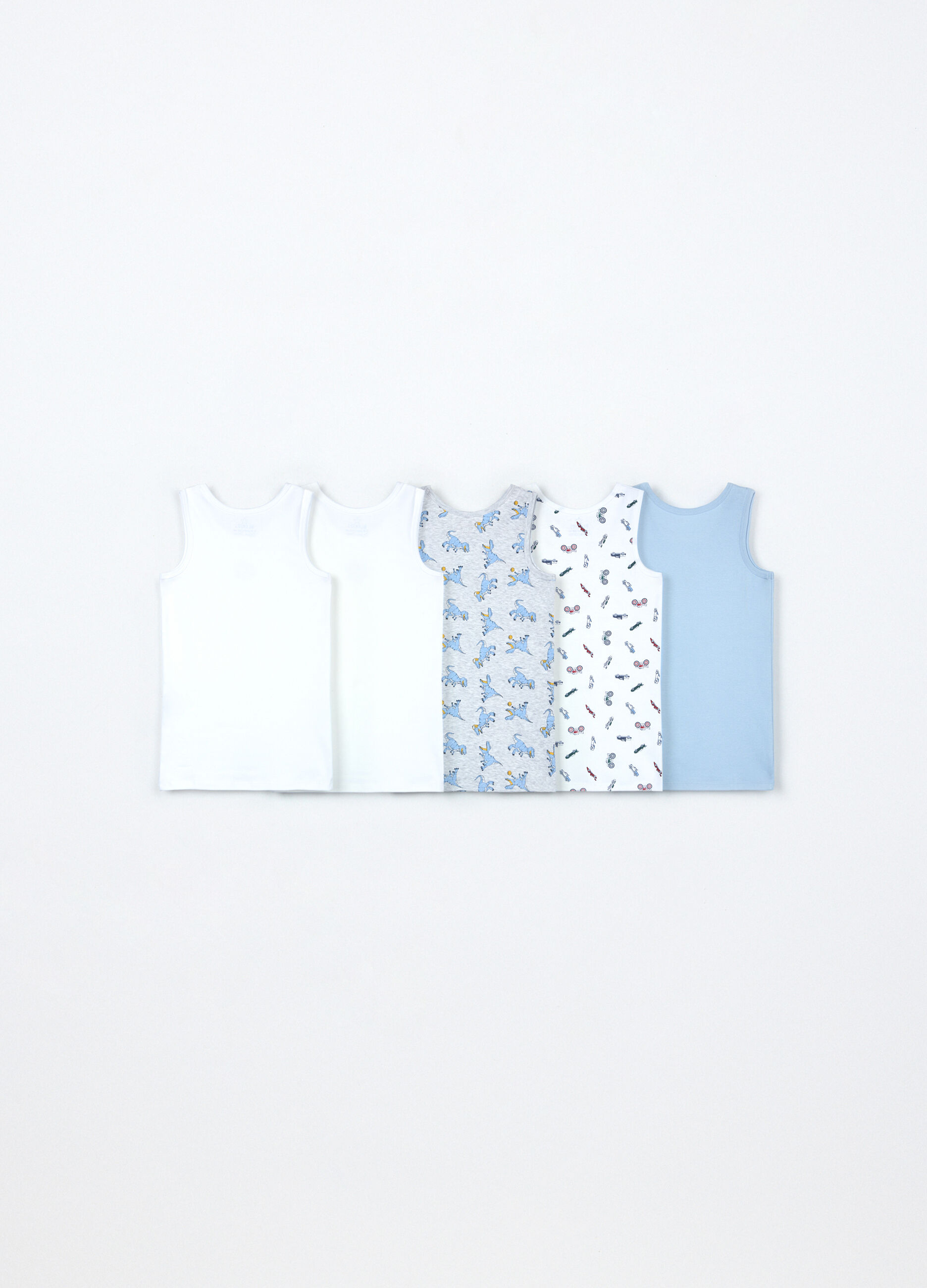 Pack 5 canotte in puro cotone bambino_1