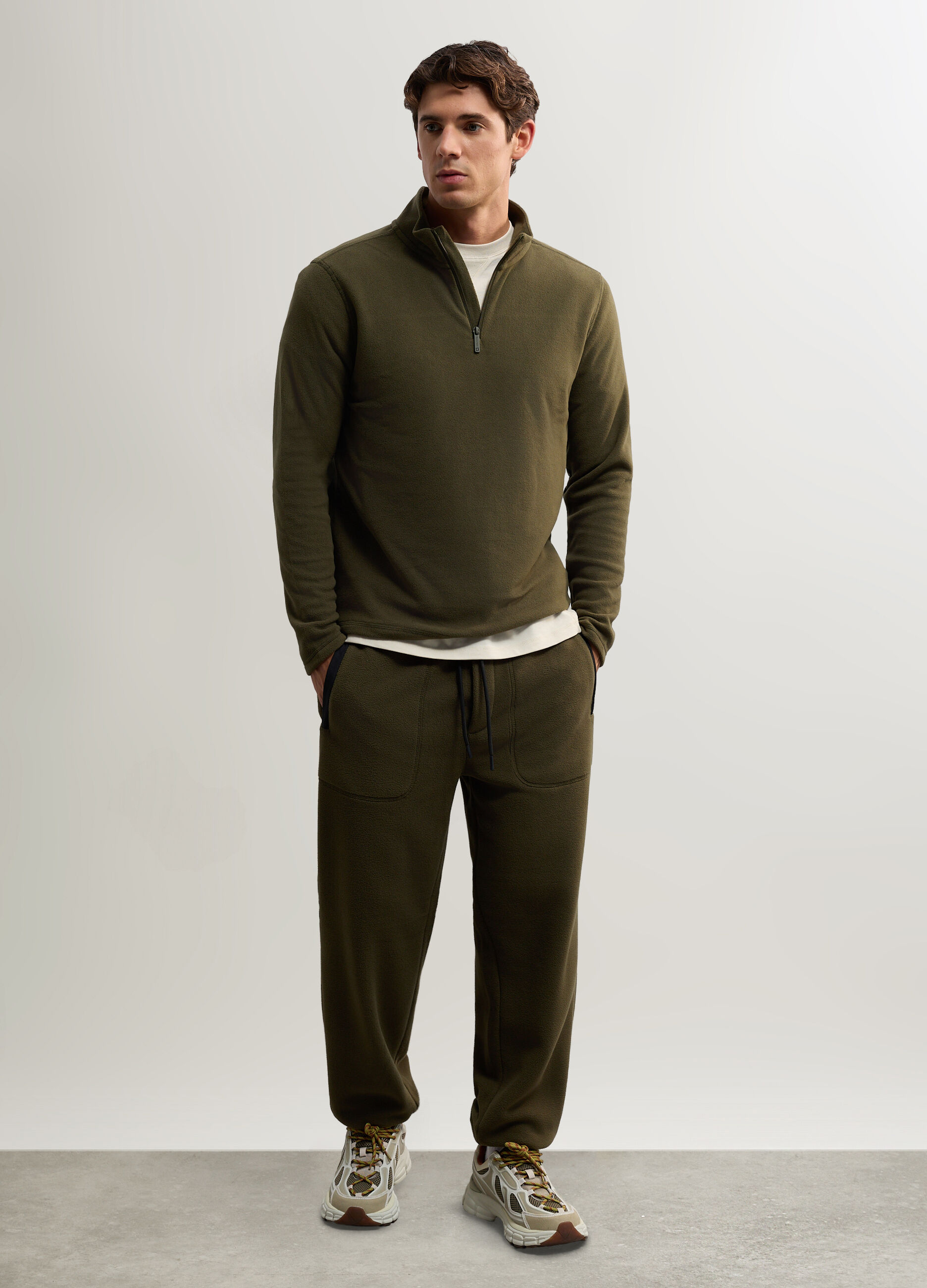 Jogger in pile con coulisse uomo_0