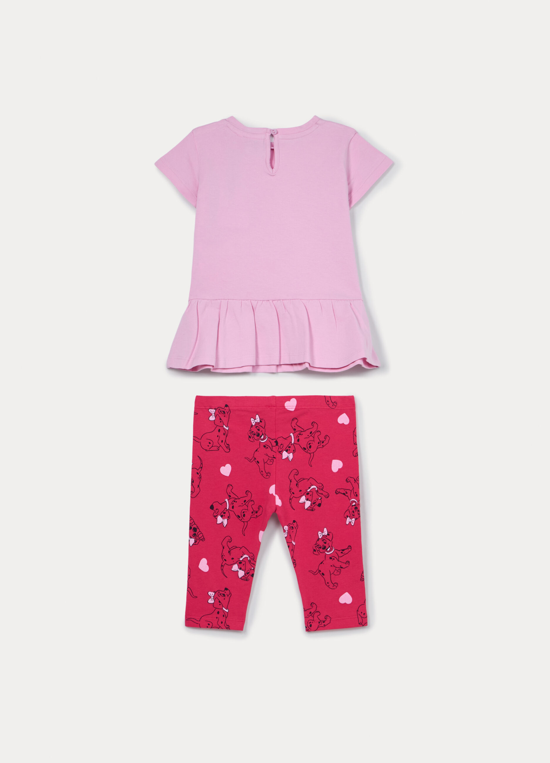 Jogging set Disney in jersey di cotone stretch bimba_1