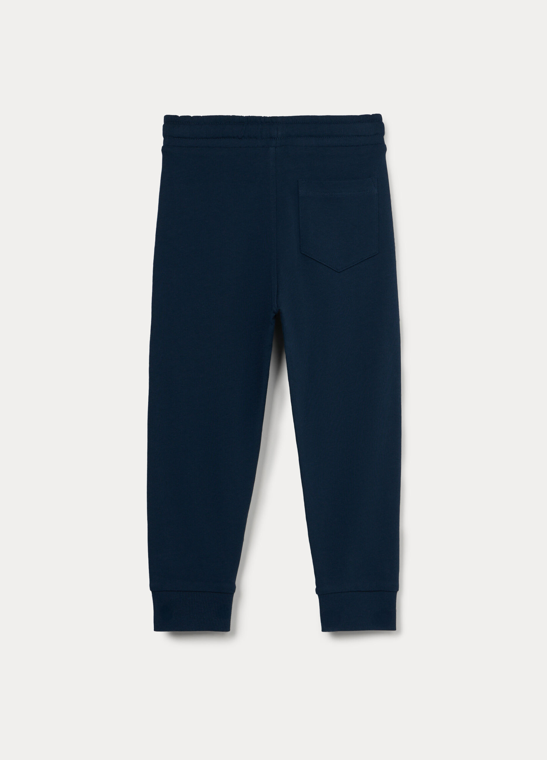 Jogger in french terry di puro cotone bambino_1