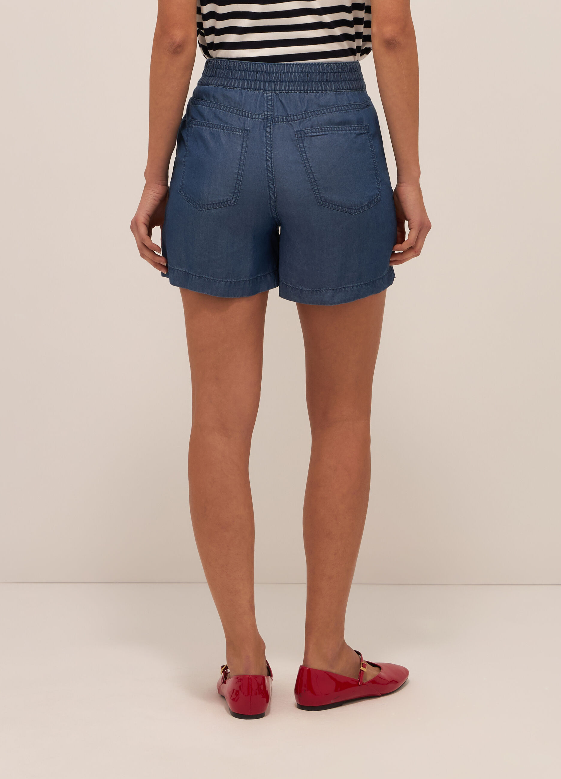 Shorts in pura lyocell donna_1
