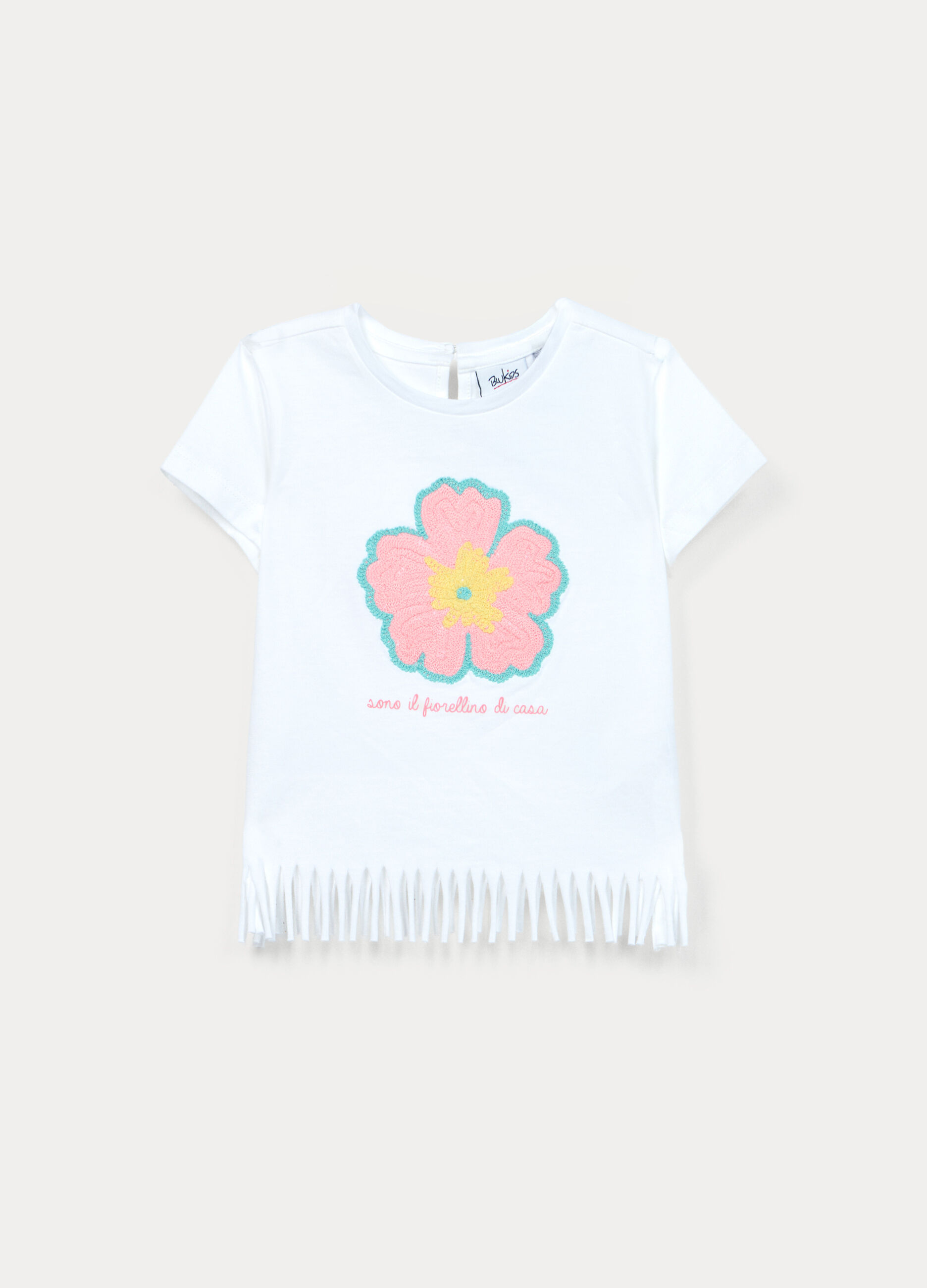 T-shirt in jersey di puro cotone bimba_0