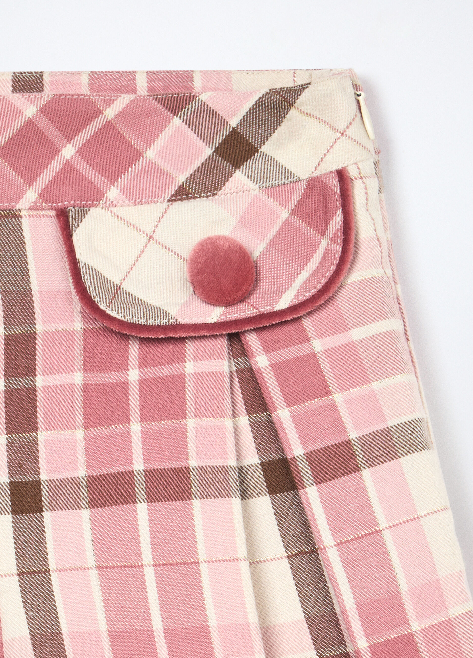 Shorts a quadri misto cotone bambina_2