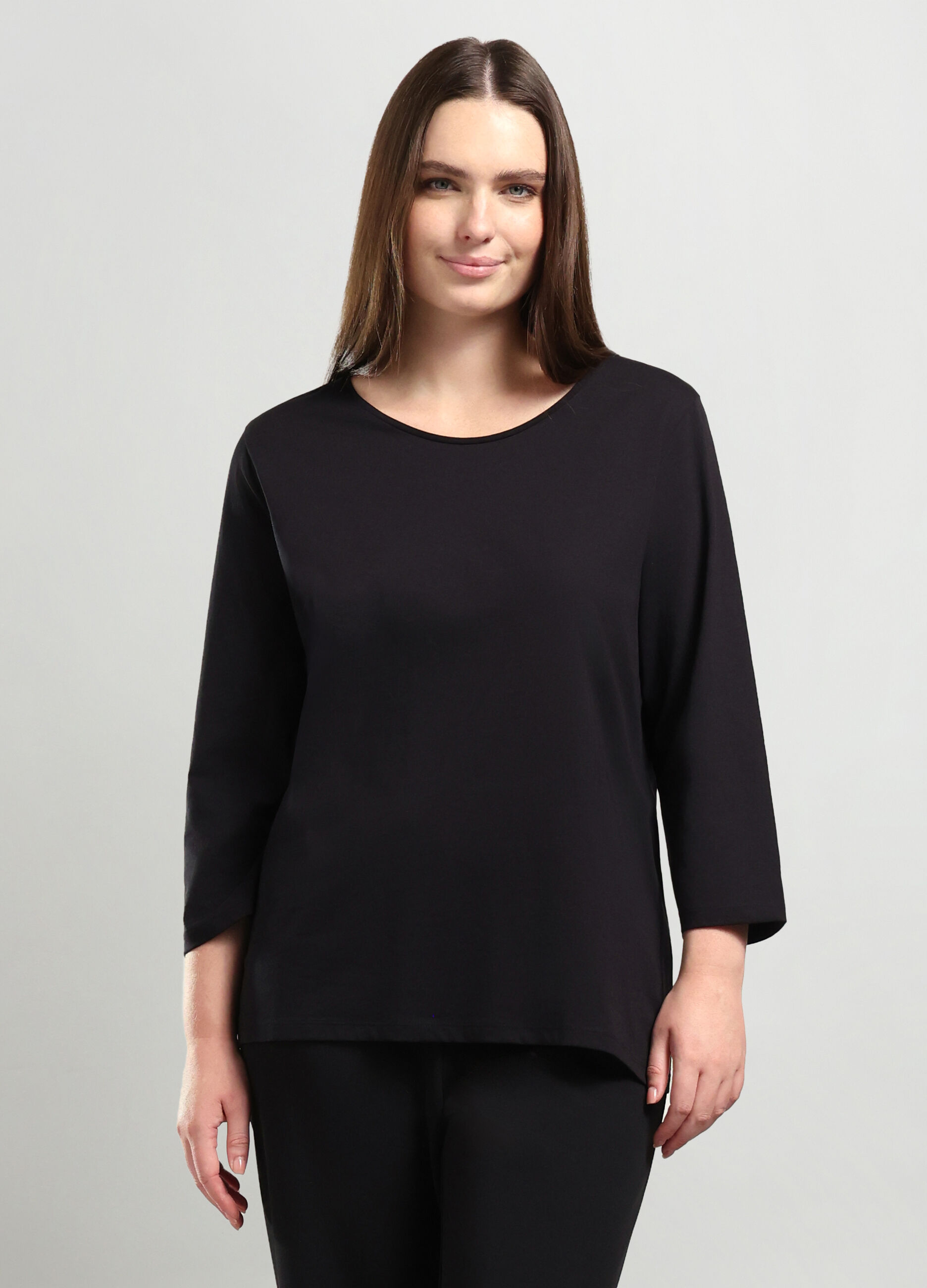 T-shirt in jersey di puro cotone_0