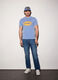 Jeans regular fit in denim di cotone uomo_0
