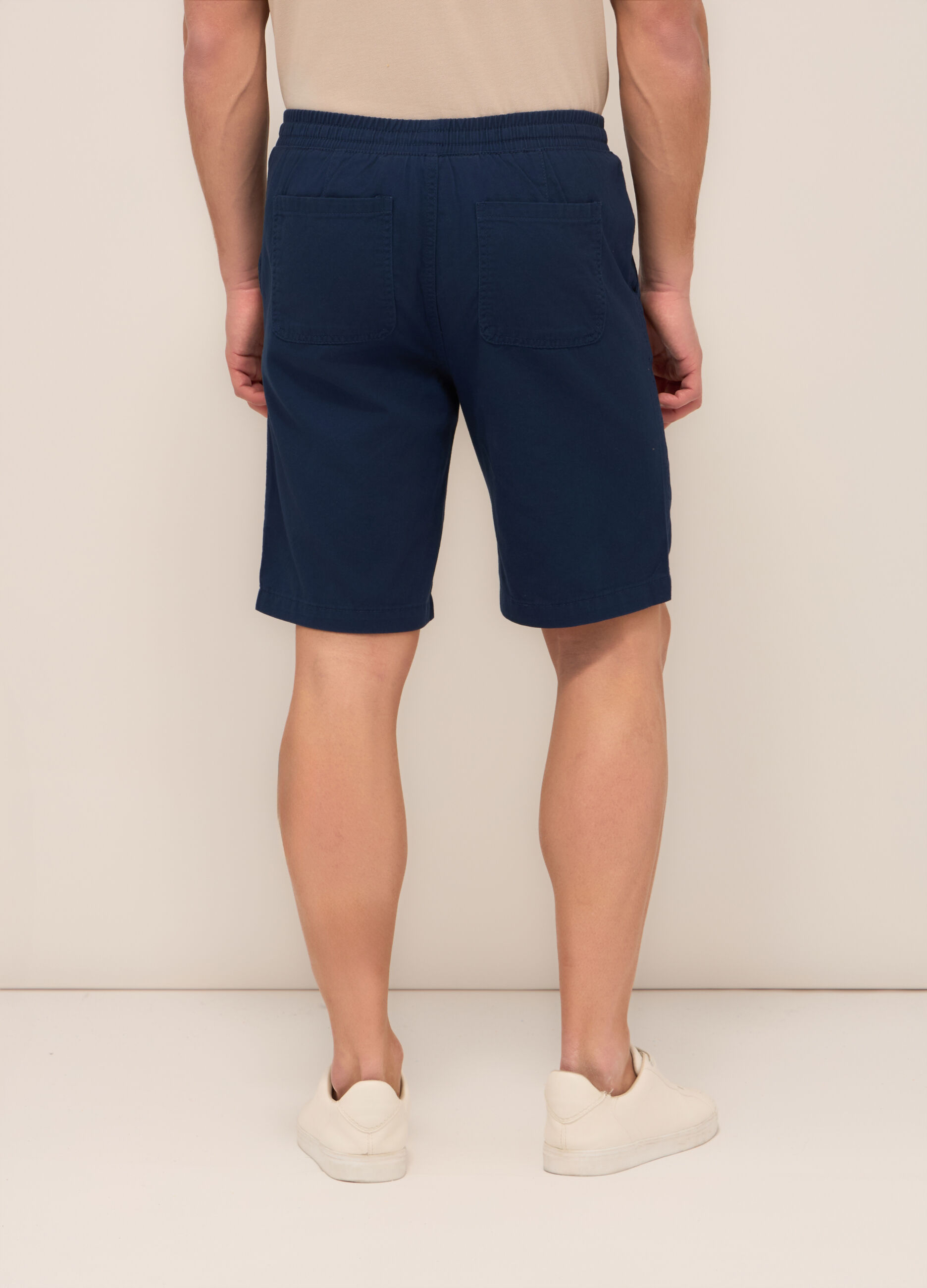 Bermuda in twill di cotone uomo_1