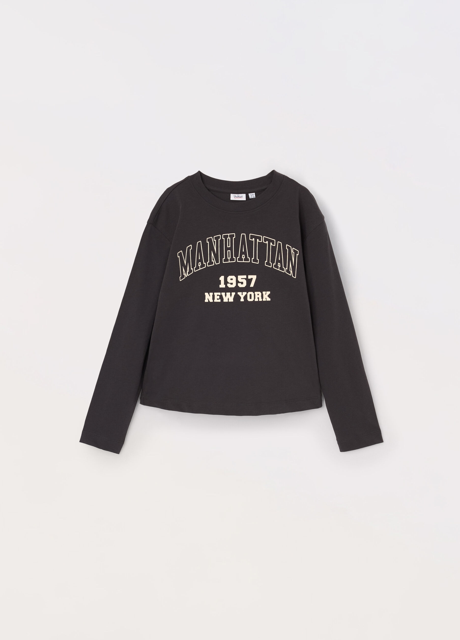 T-shirt in jersey di puro cotone ragazza_0