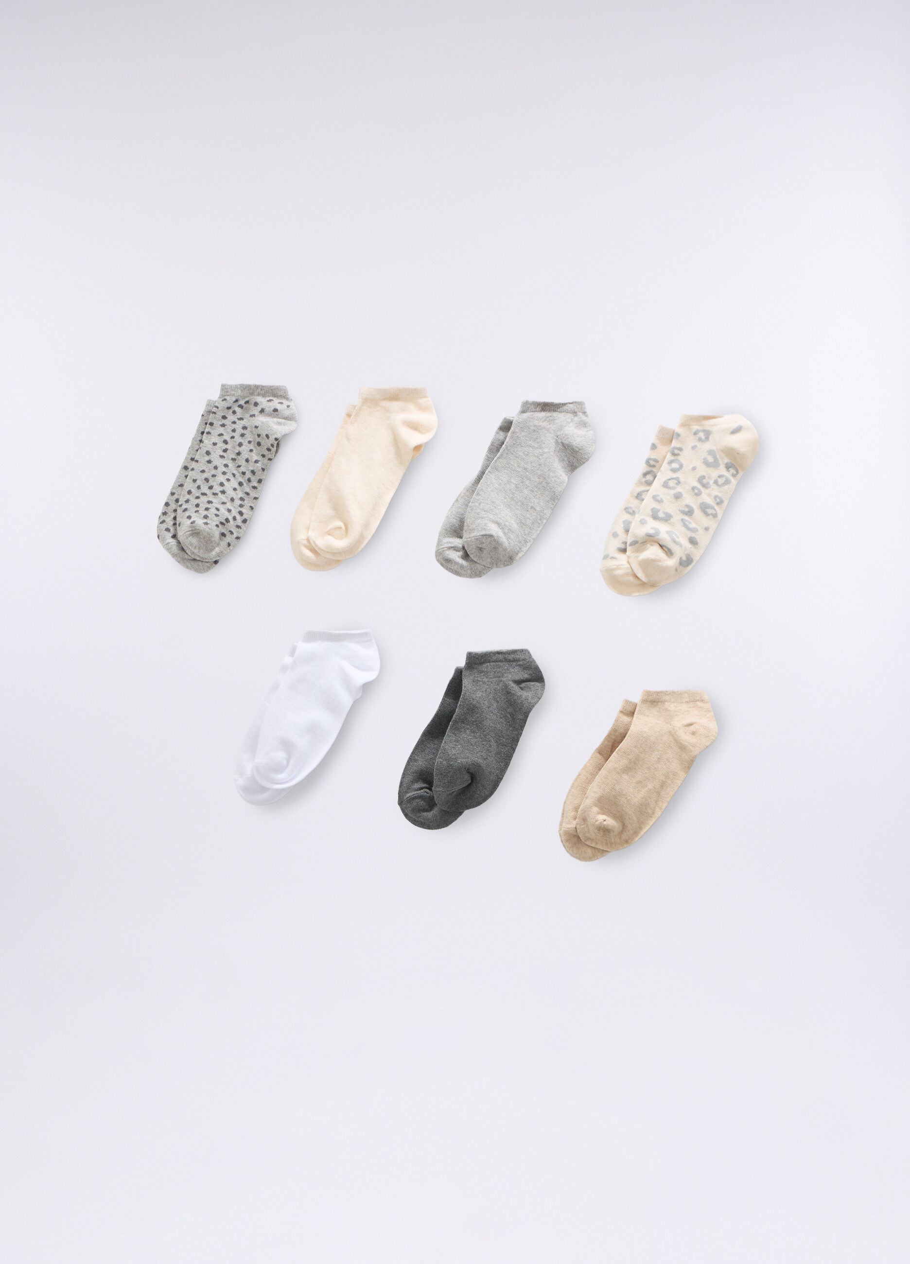 Pack 7 calze corte misto cotone donna_0