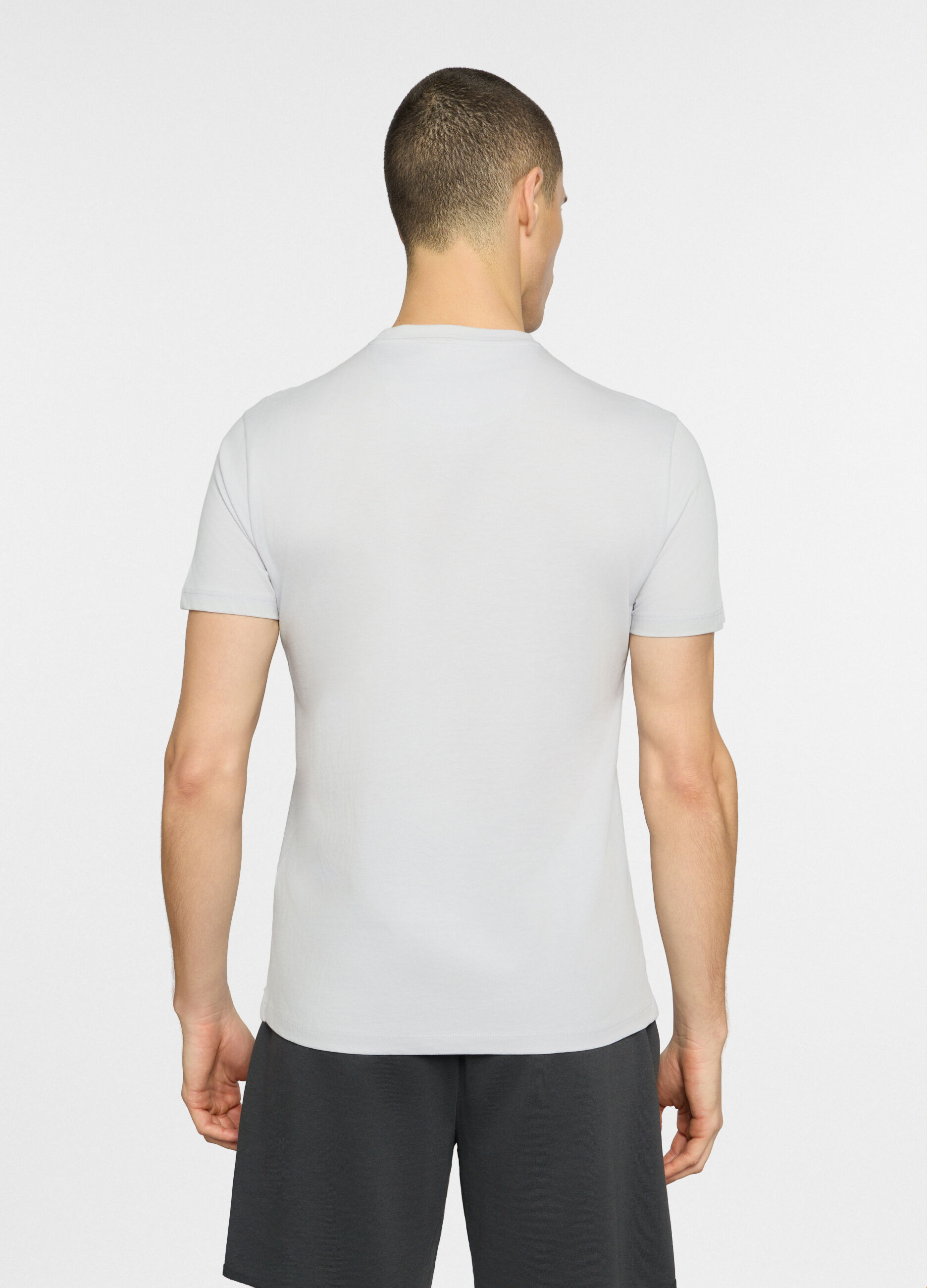 T-shirt slim fit in cotone uomo_1