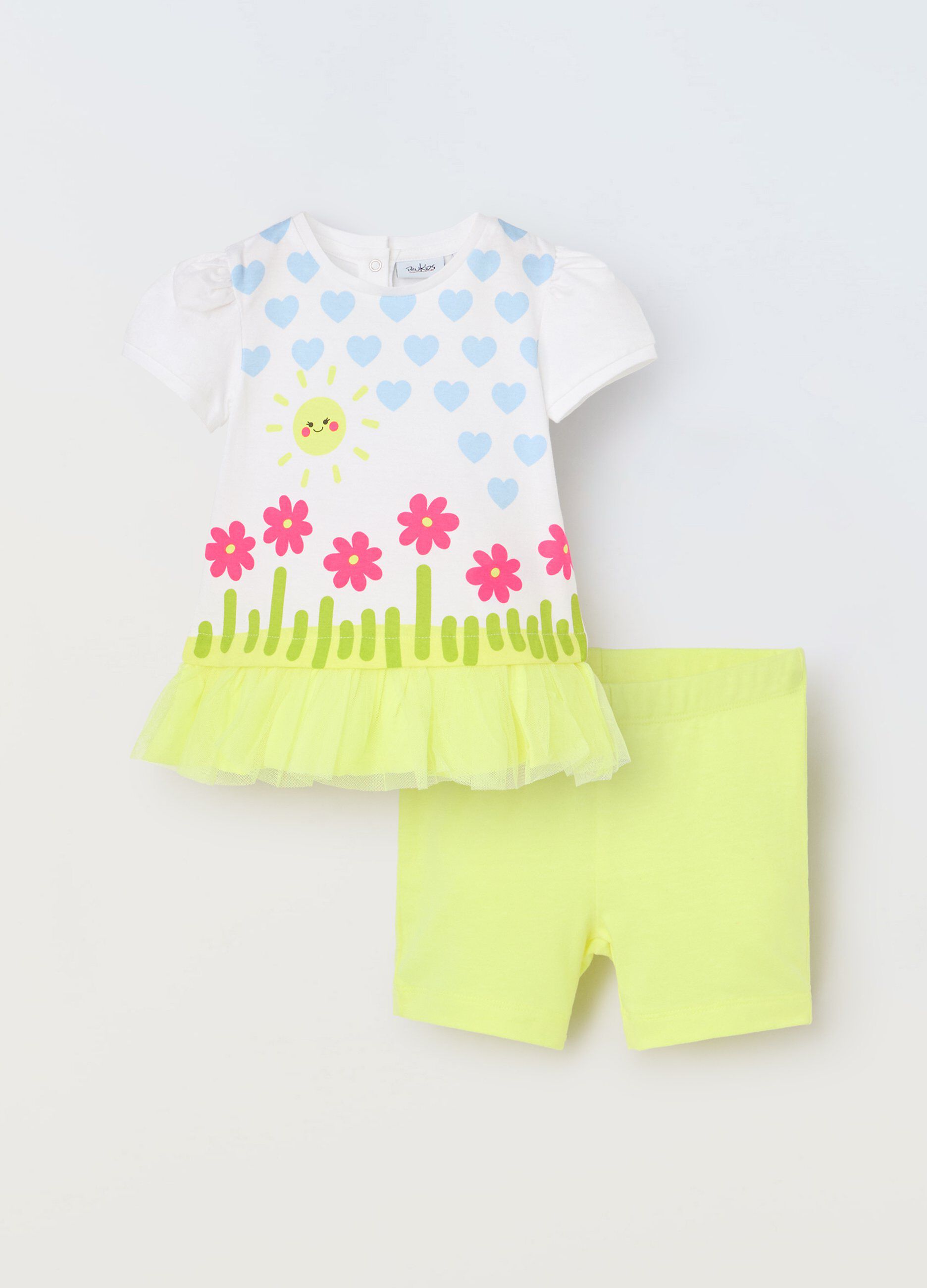 Jogging set in misto cotone neonata_0