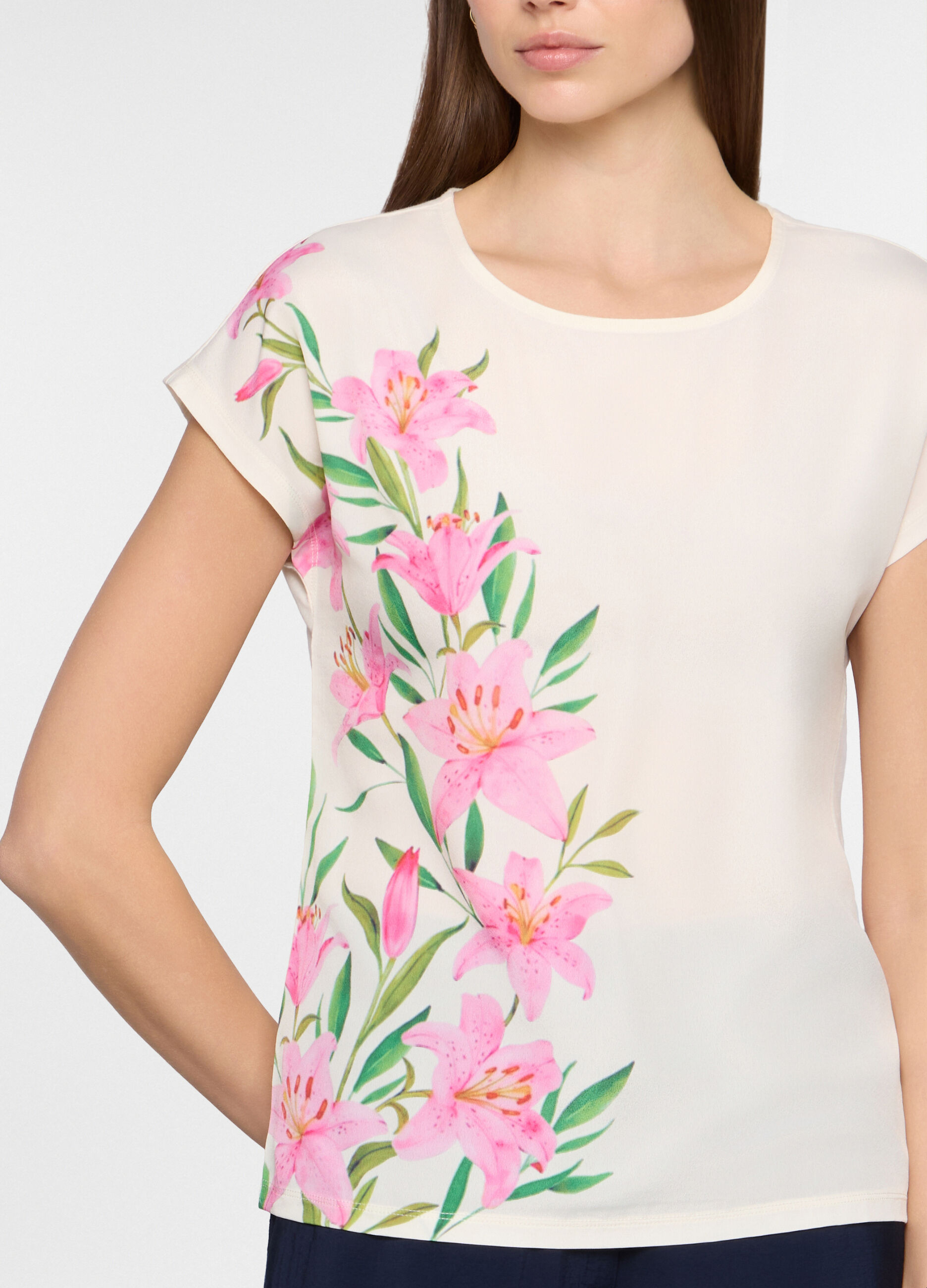 T-shirt girocollo donna_2