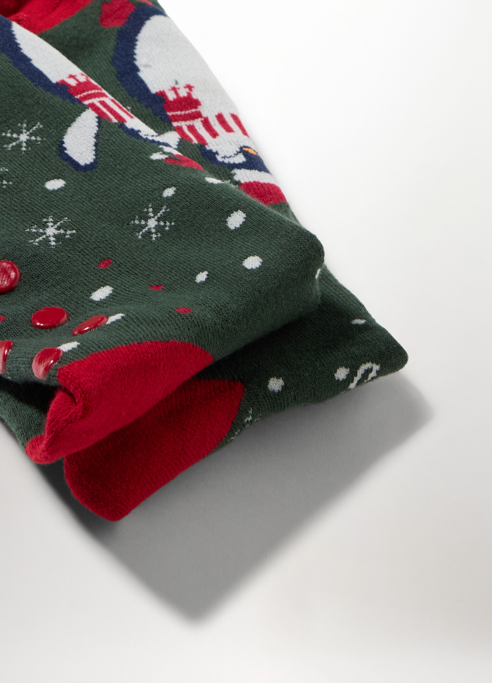Calzini antiscivolo natalizi misto cotone uomo_1