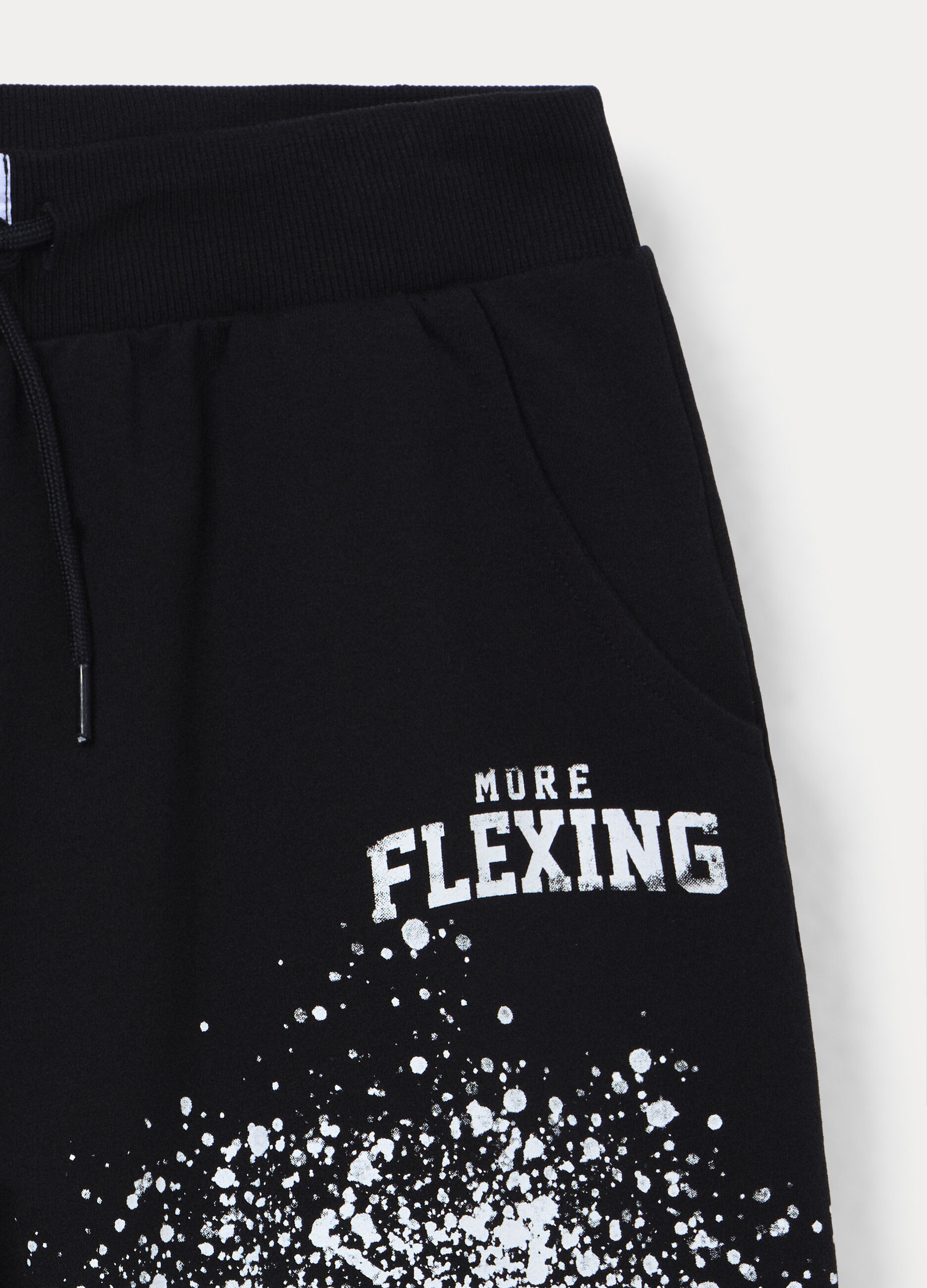 Shorts in french terry di cotone stretch ragazzo_2