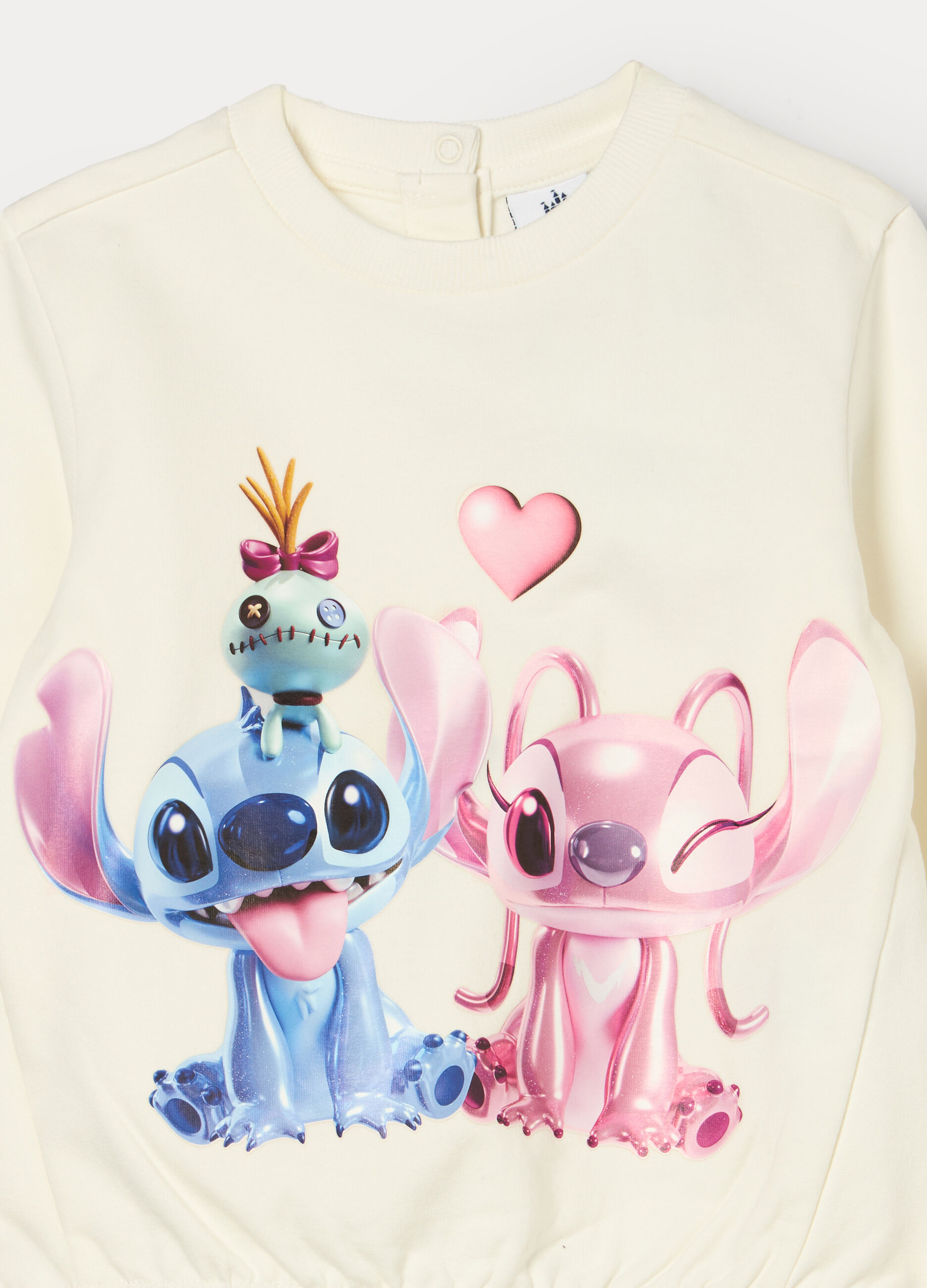 Jogging set Disney in french terry di cotone stretch bimba_2