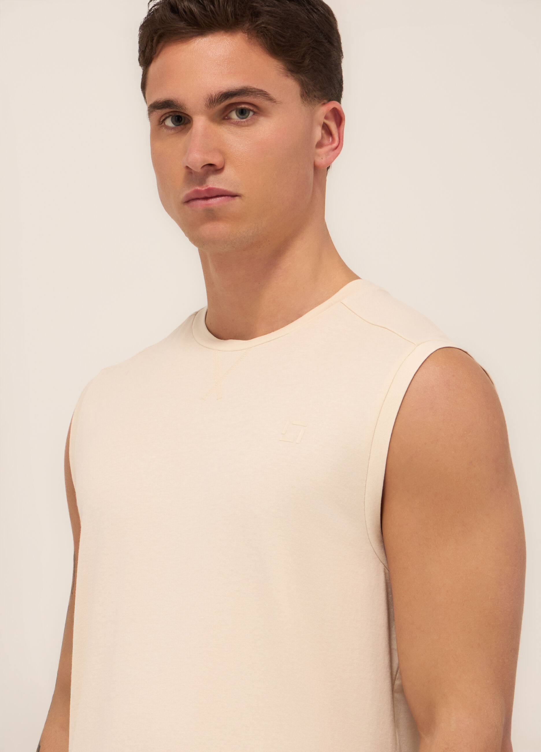 Canotta in cotone e modal stretch uomo_2
