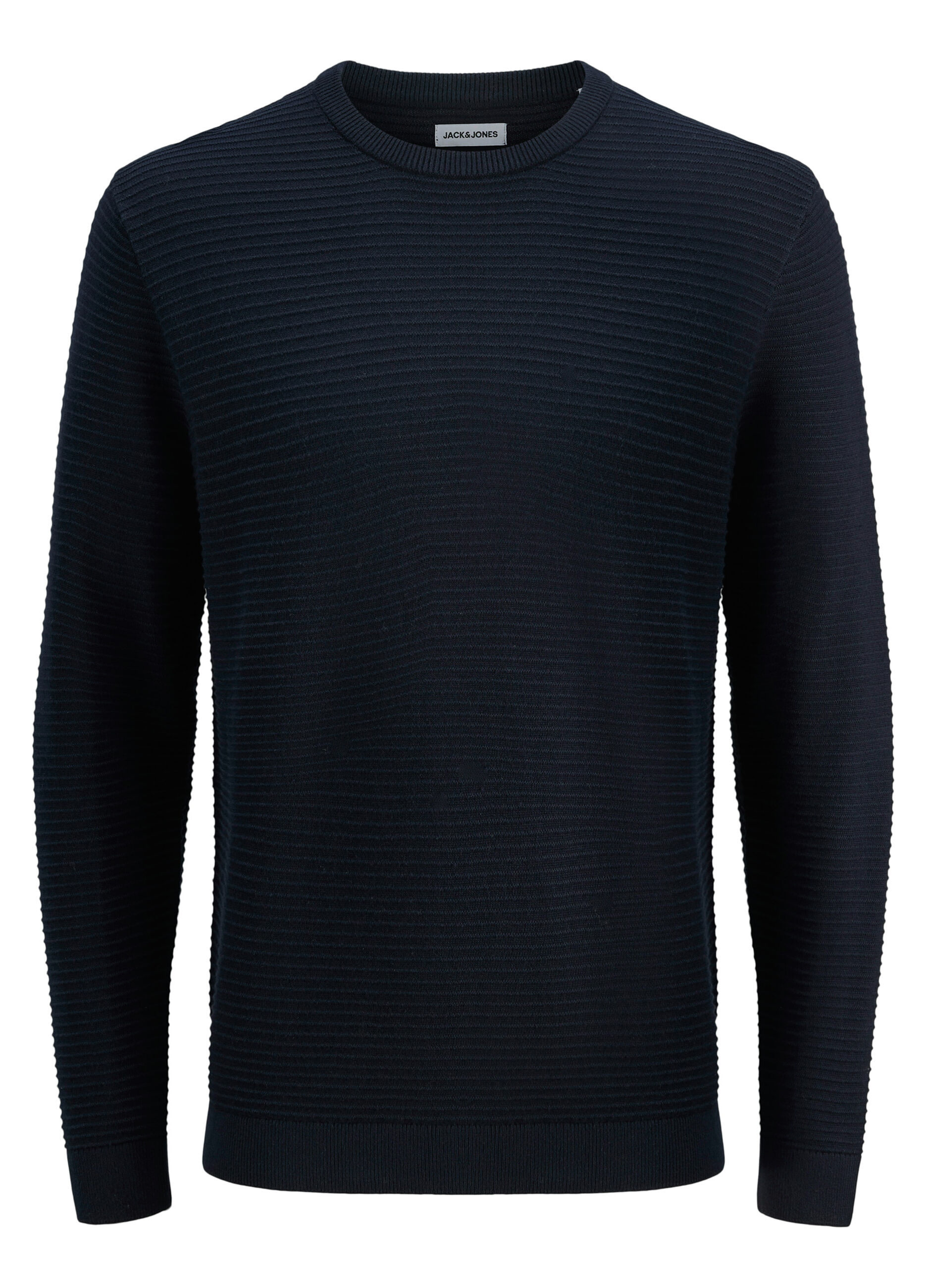 Maglione girocollo con motivo in rilievo uomo_6