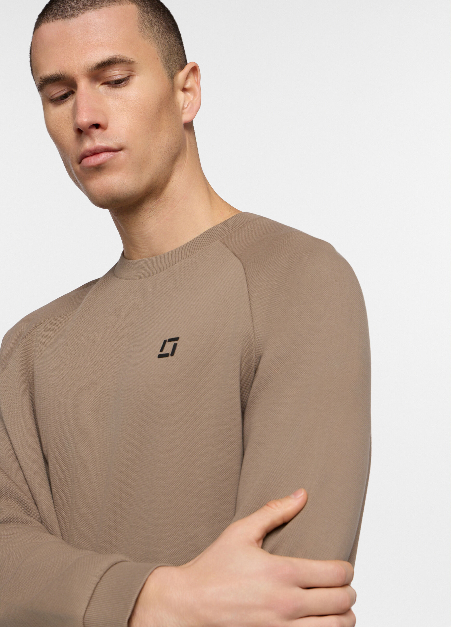 Felpa girocollo in interlock uomo_2