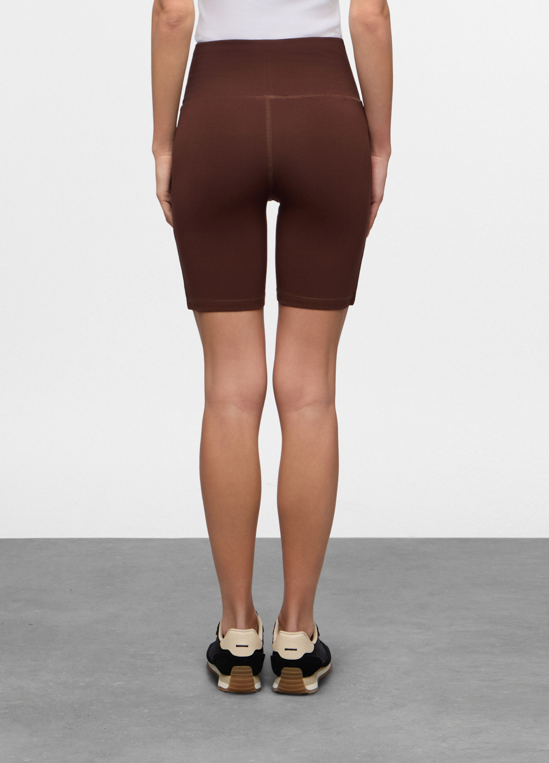 Leggings Ciclista Skinny Fit in jersey di cotone stretch donna_1