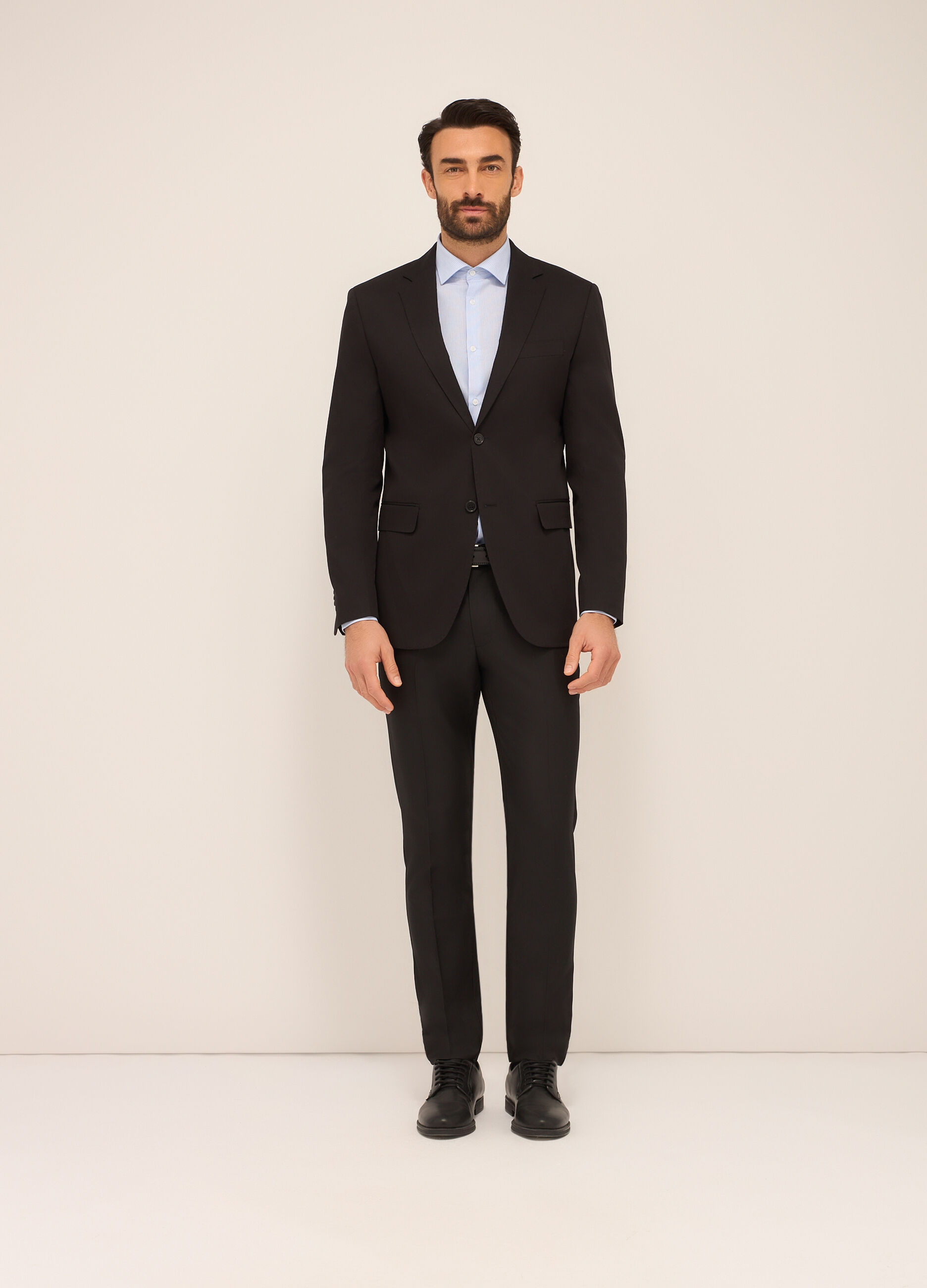 Blazer in tessuto stretch uomo_0