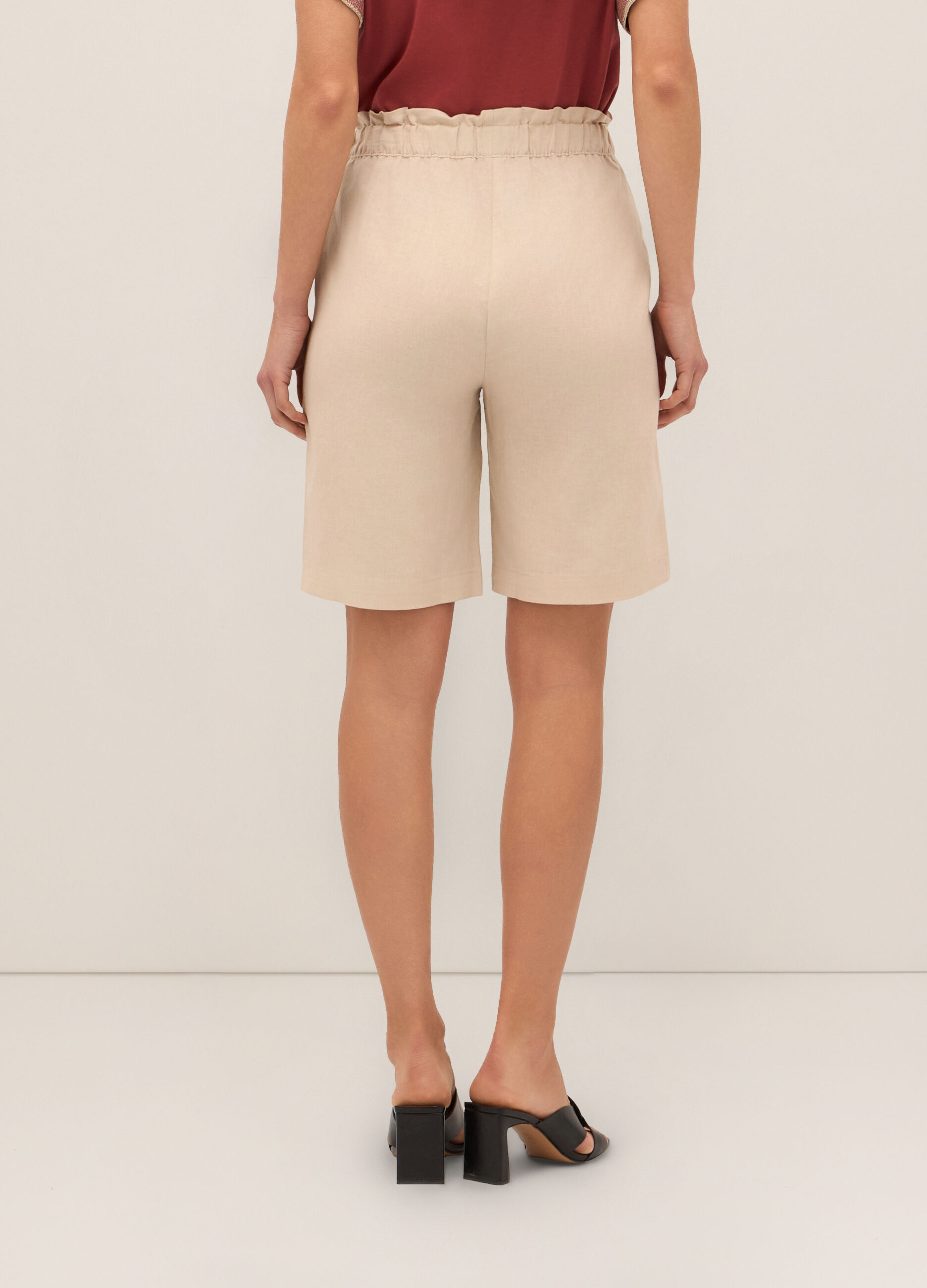 Shorts misto lino donna_1