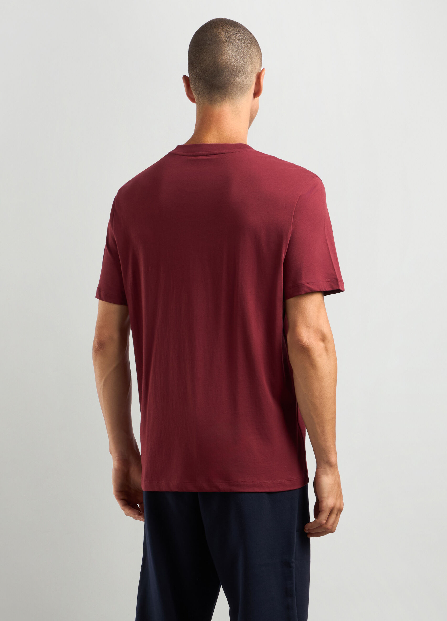T-shirt girocollo in cotone uomo_1