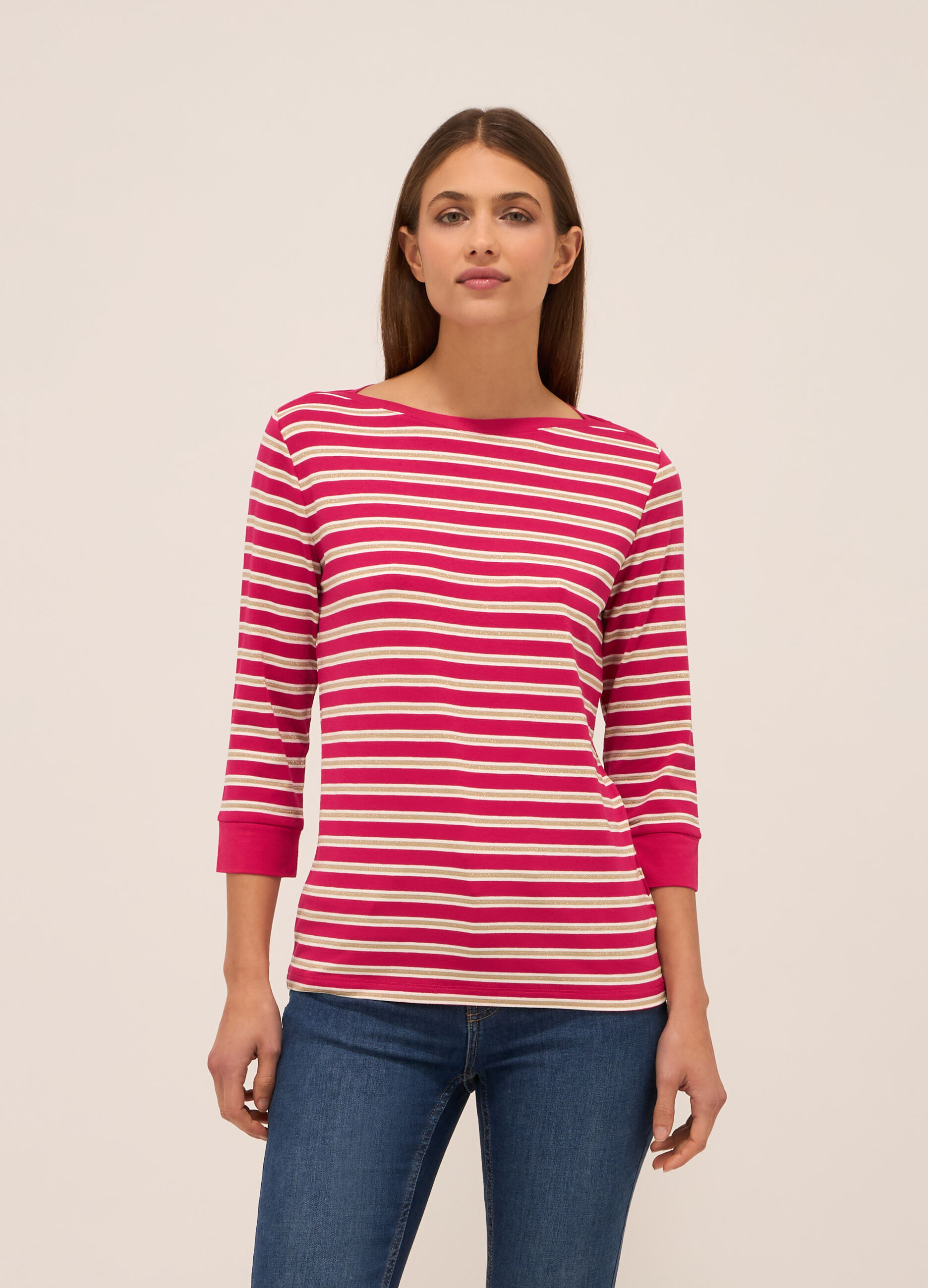 T-shirt in puro cotone donna_0