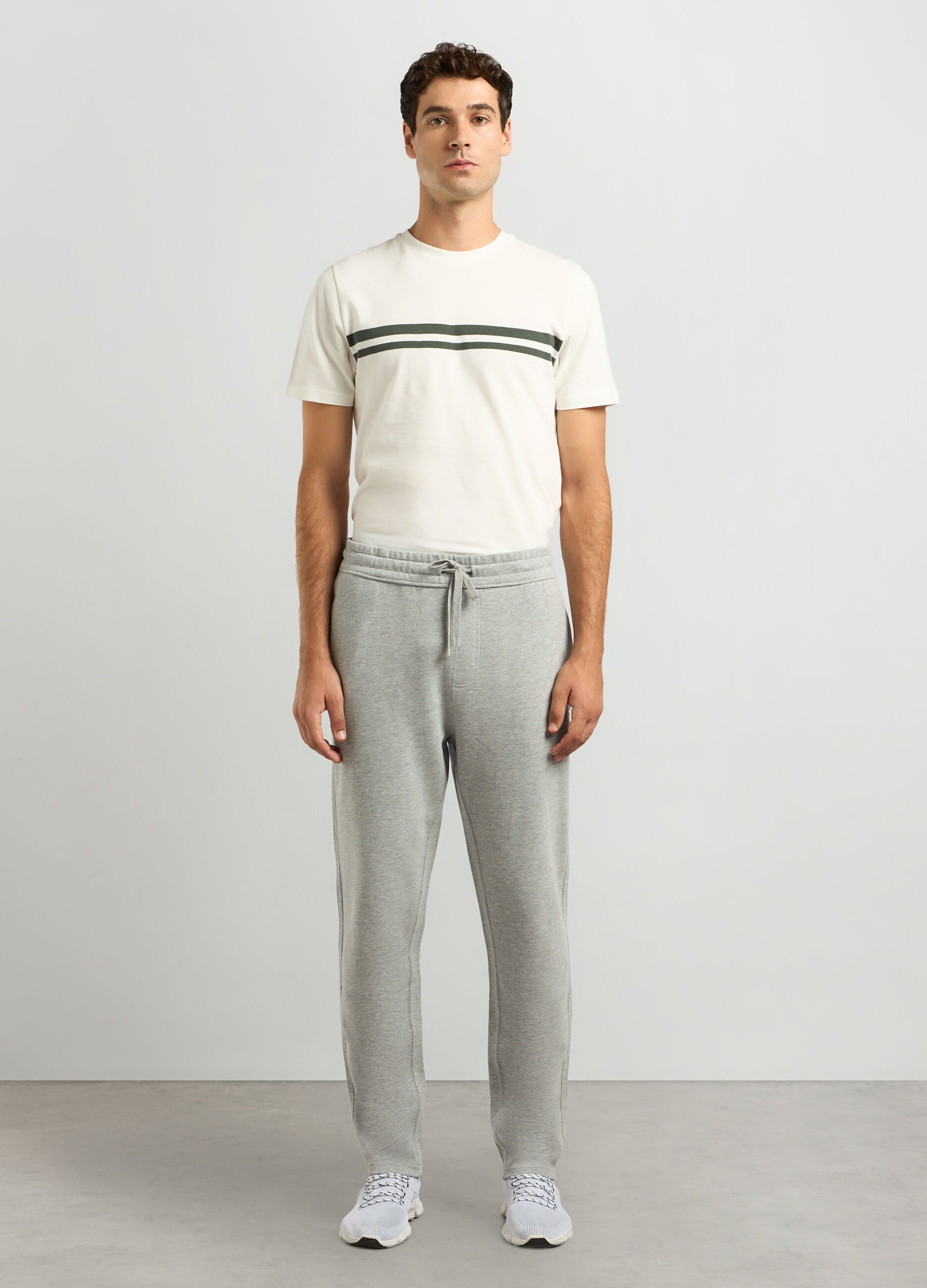 Joggers in felpa di cotone uomo_0