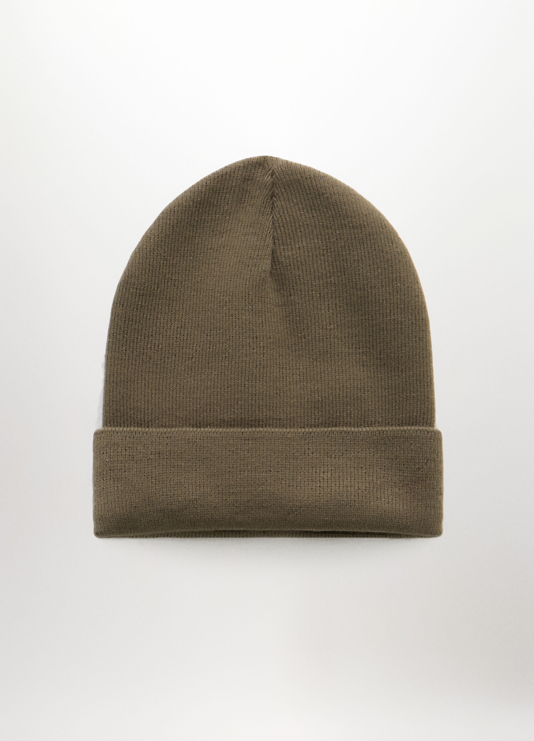 Berretto in maglia con risvolto uomo_0