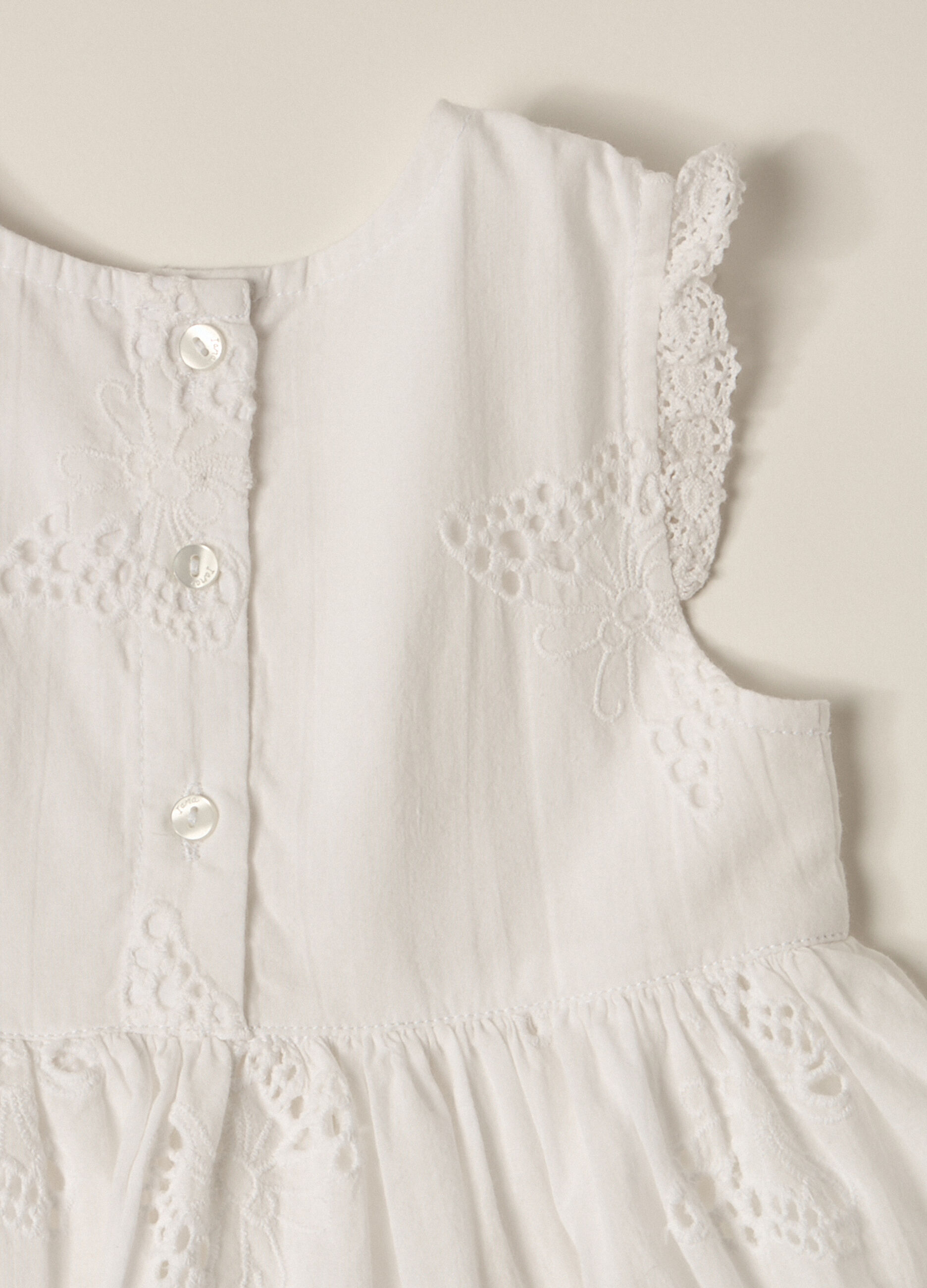 Vestito in puro cotone Sangallo IANA neonata_2