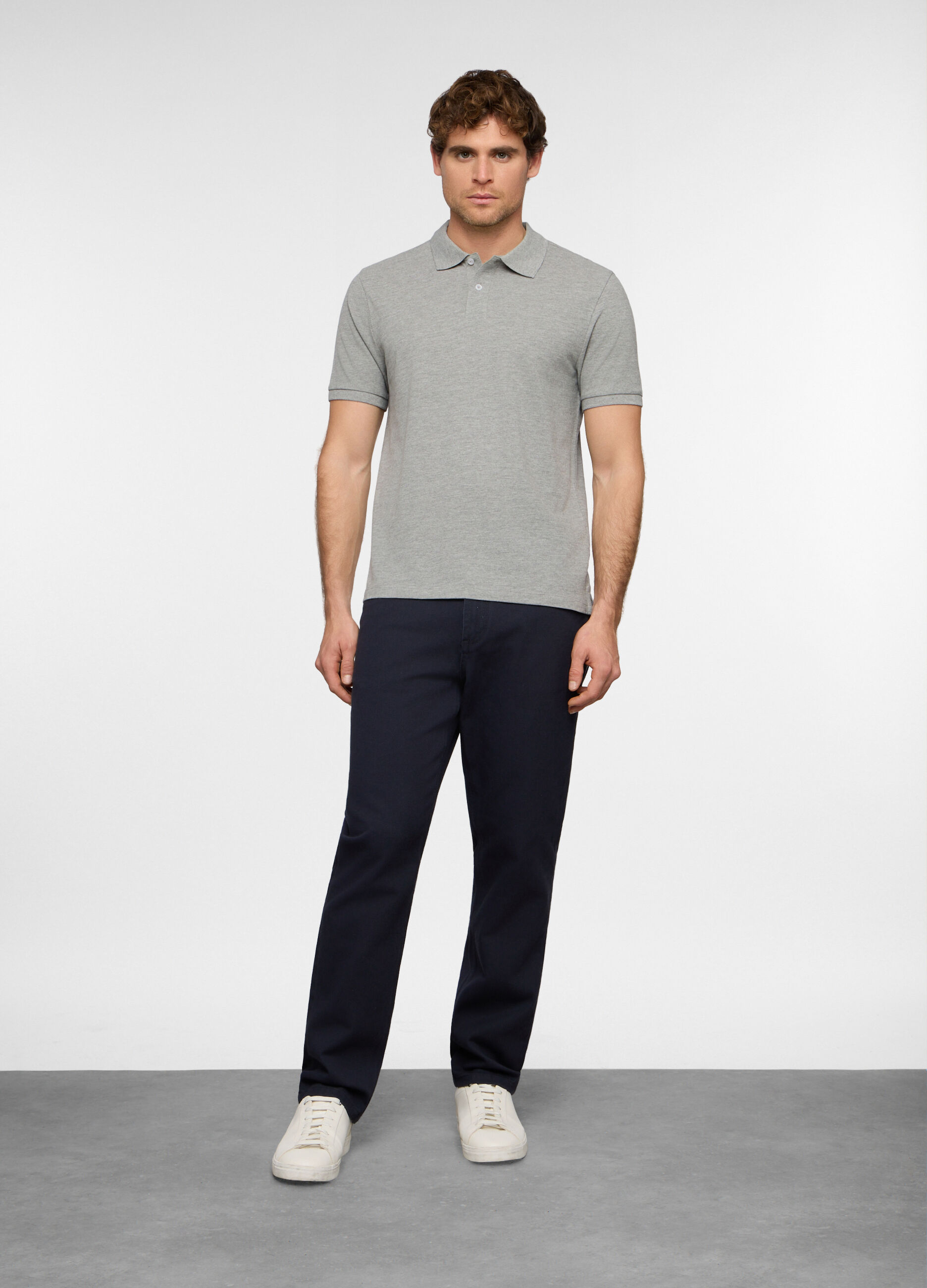 Pantaloni 5 tasche in denim di cotone uomo_0