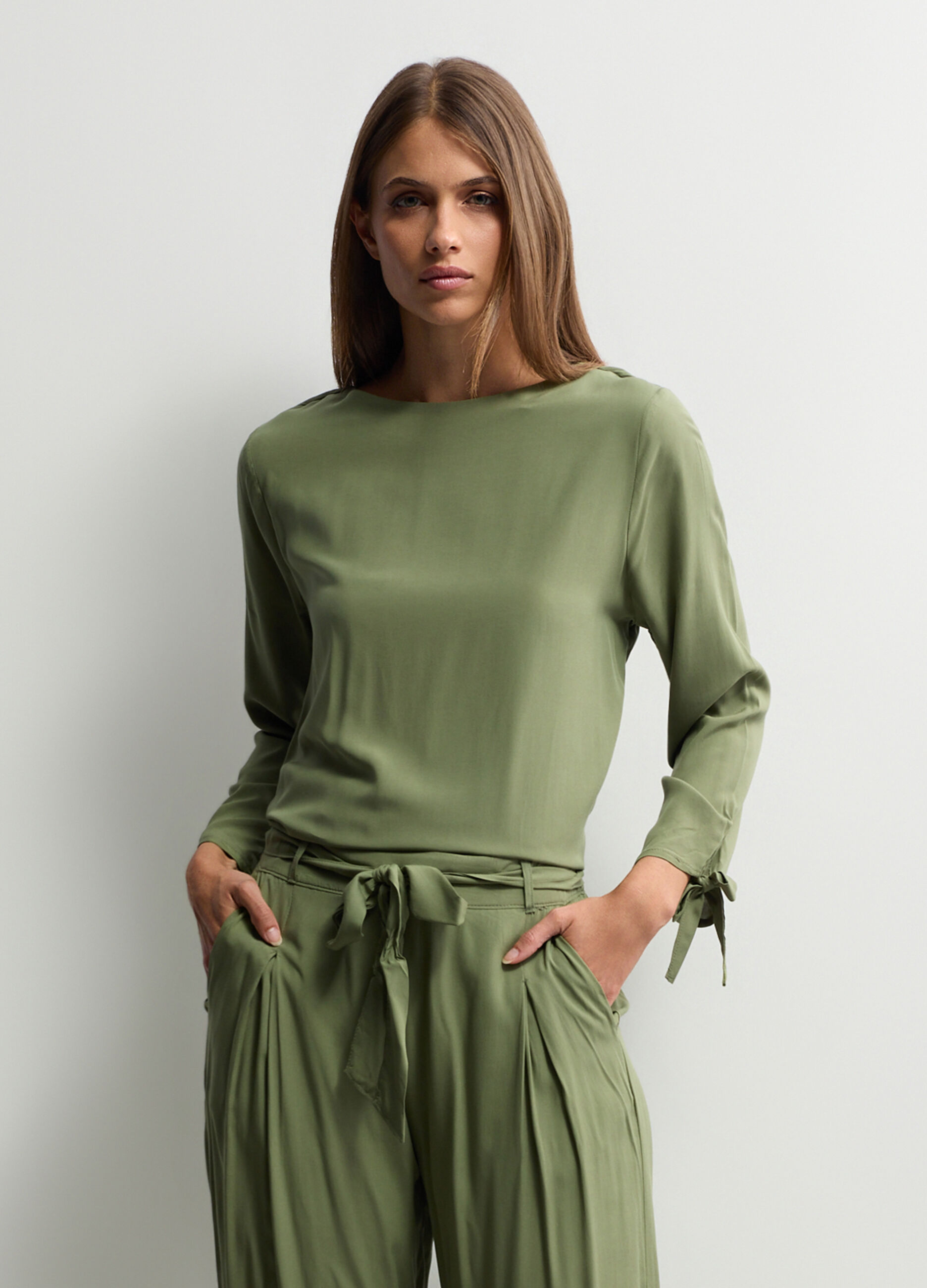 Blusa in pura viscosa donna_0