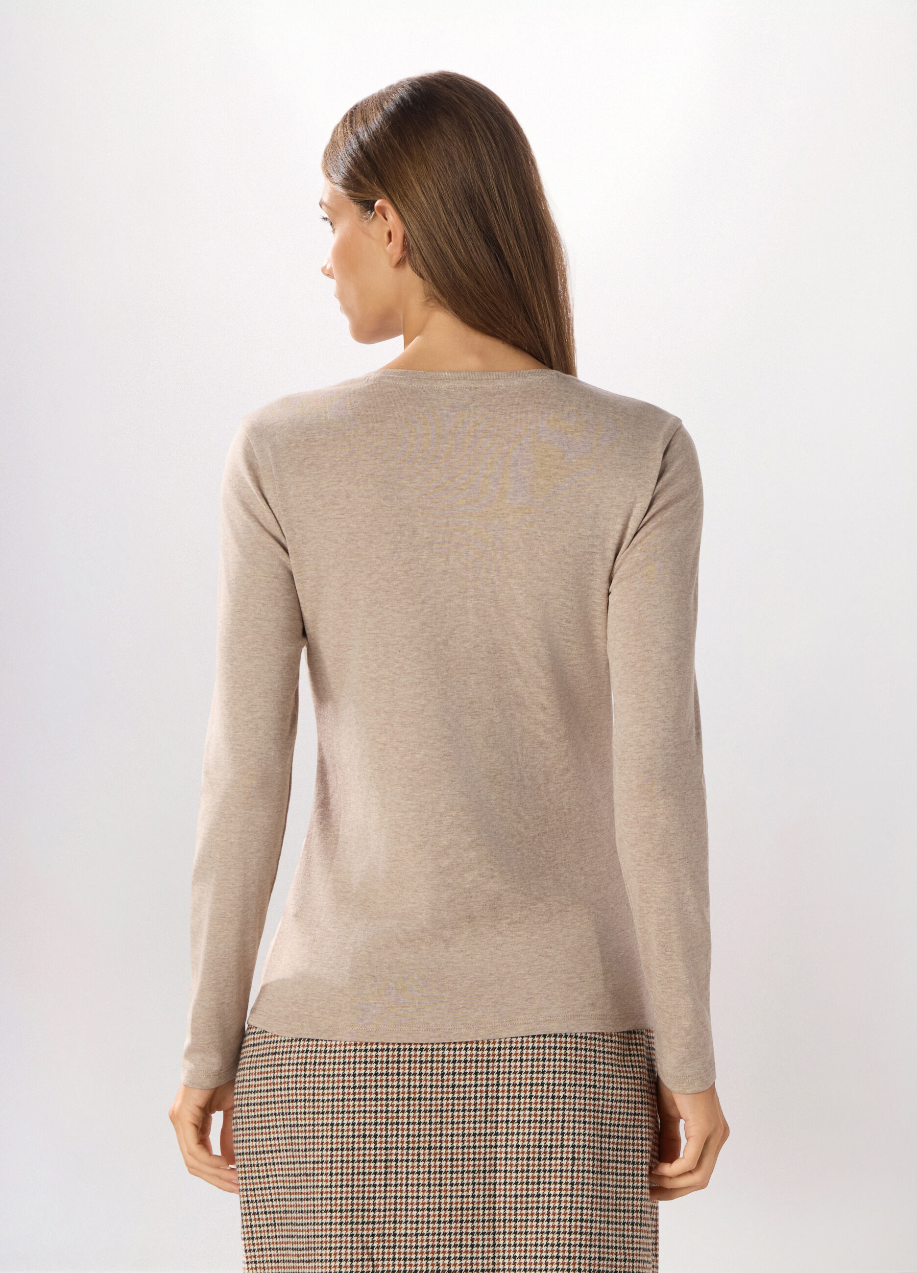 T-shirt in jersey misto cotone donna_1