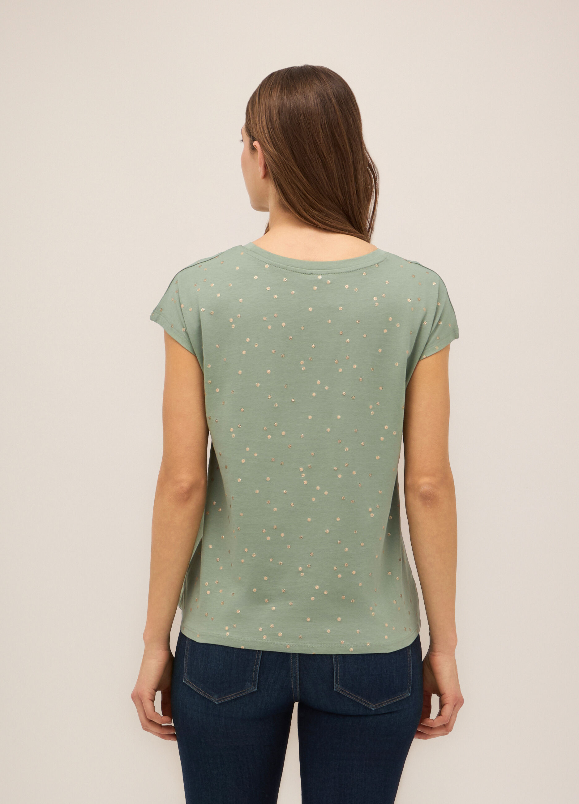 T-shirt in puro cotone donna_1
