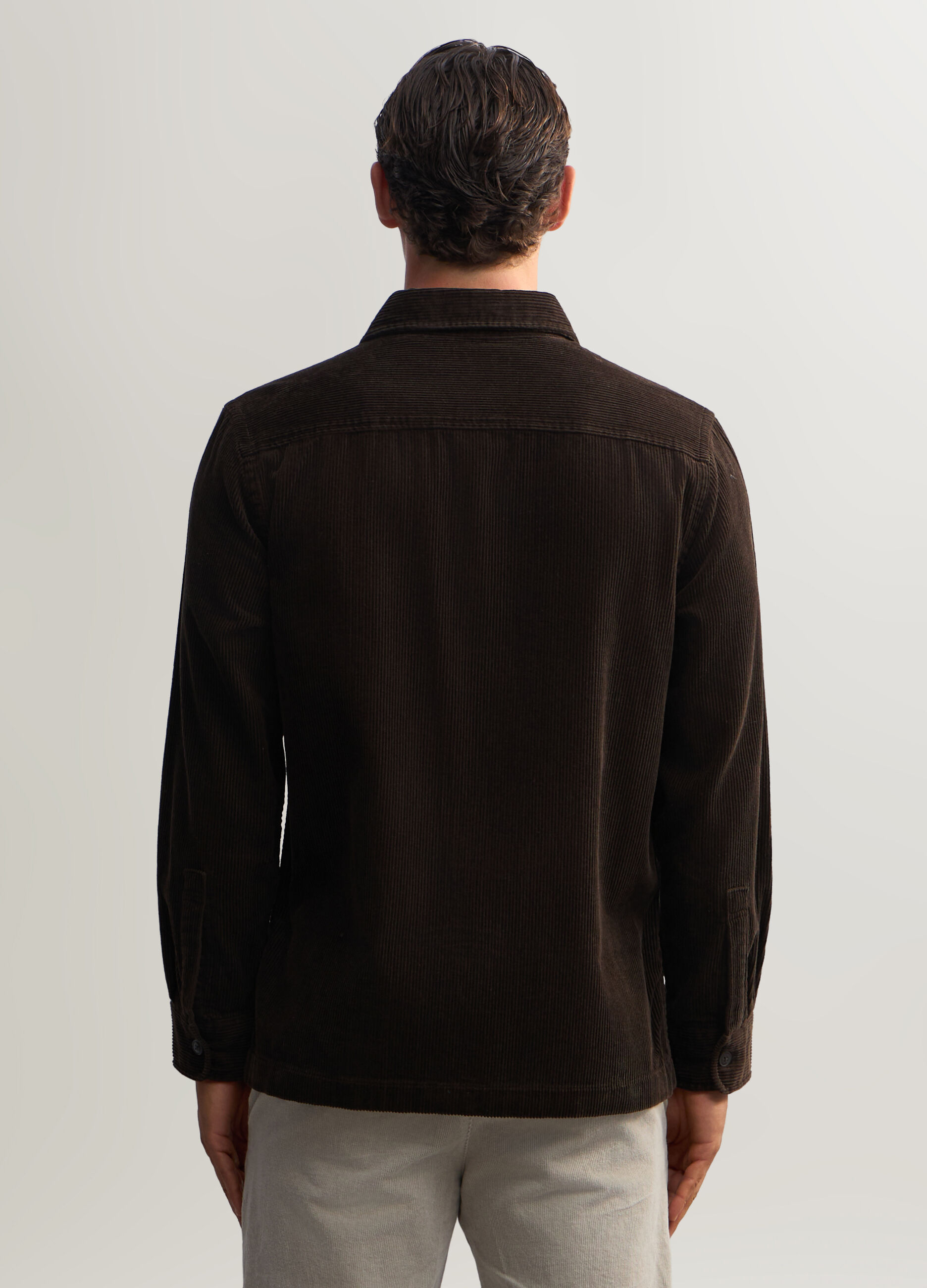 Giacca a camicia in velluto a coste uomo_1