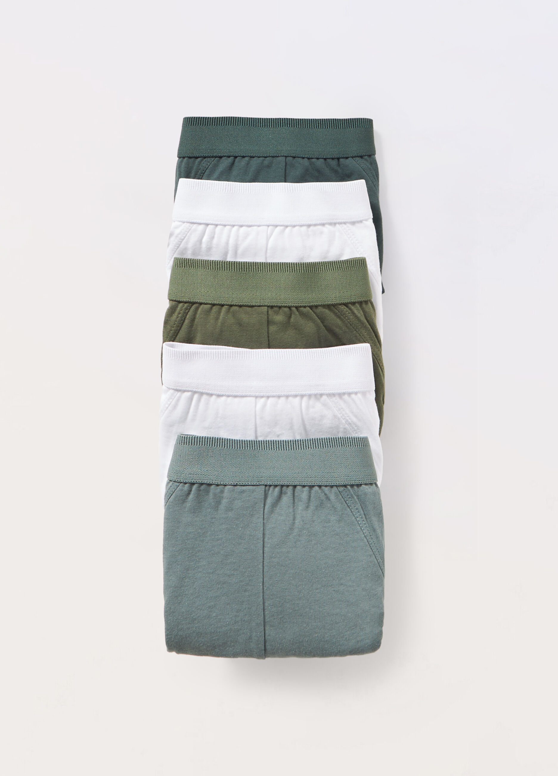 5 pack slip in jersey di cotone con elastico uomo