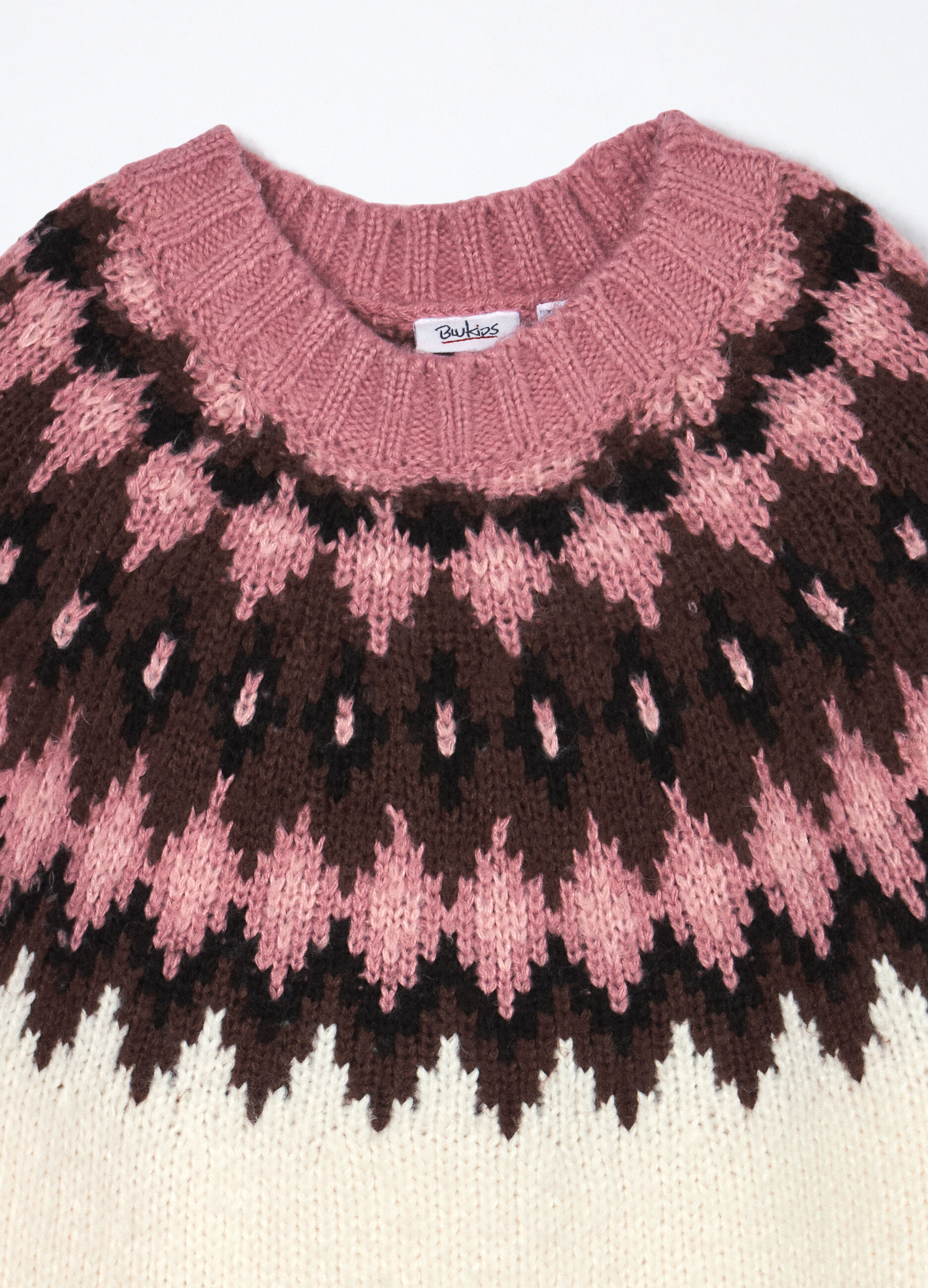 Tricot con lavorazione jaquard ragazza_2