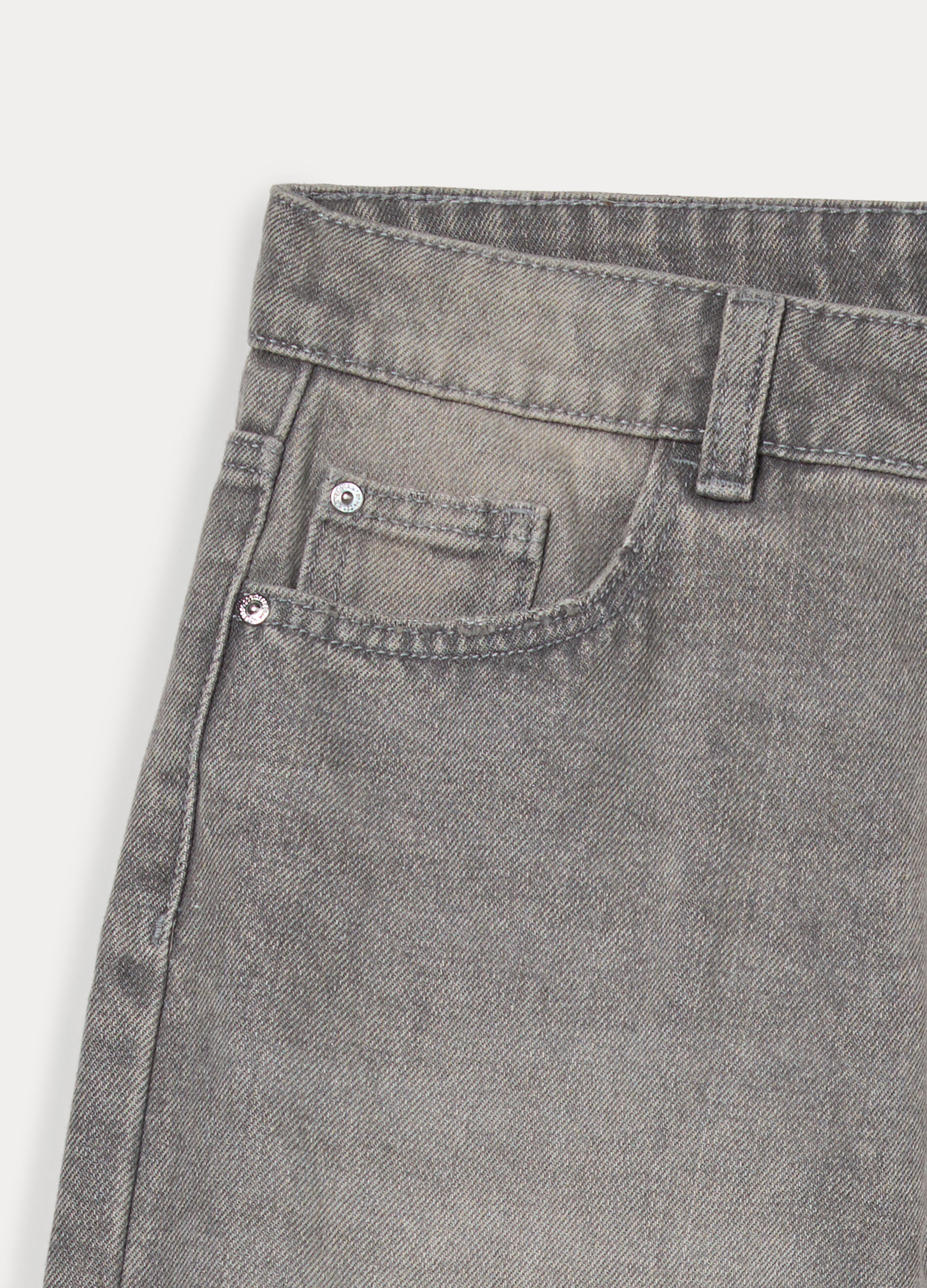 Pantaloni in denim misto cotone ragazza_2