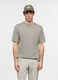 T-shirt girocollo in cotone melange uomo_0